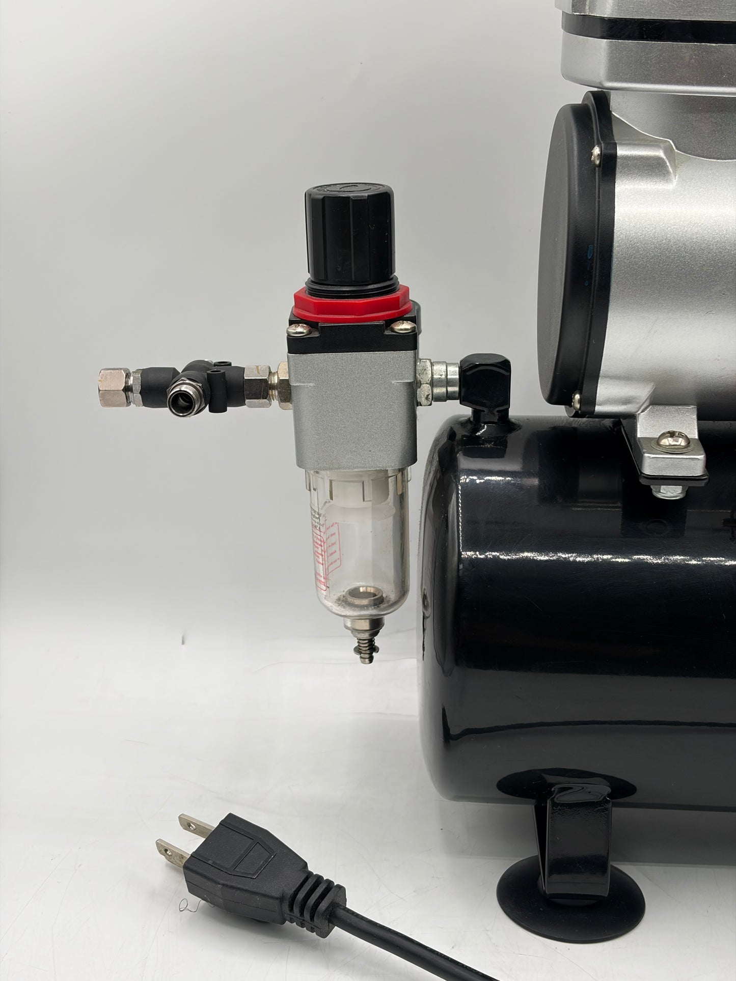 Timbertech AS-186 Piston Type 125W High-Performance Airbrush Compressor