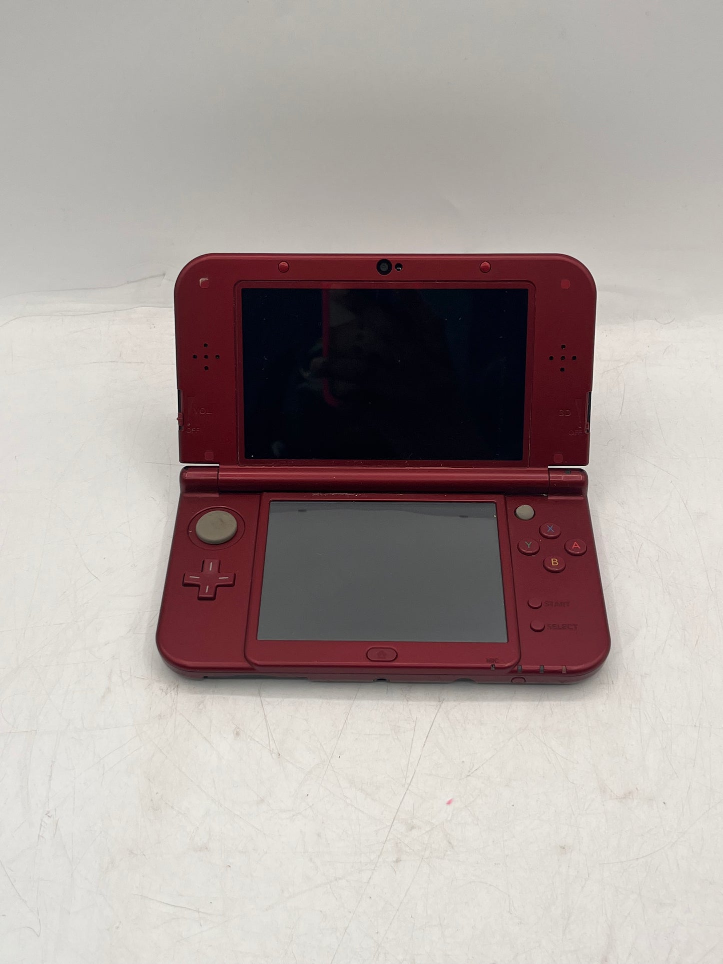 Nintendo New 3DS XL (RED-001) 2014 Red Video Game System no stylus