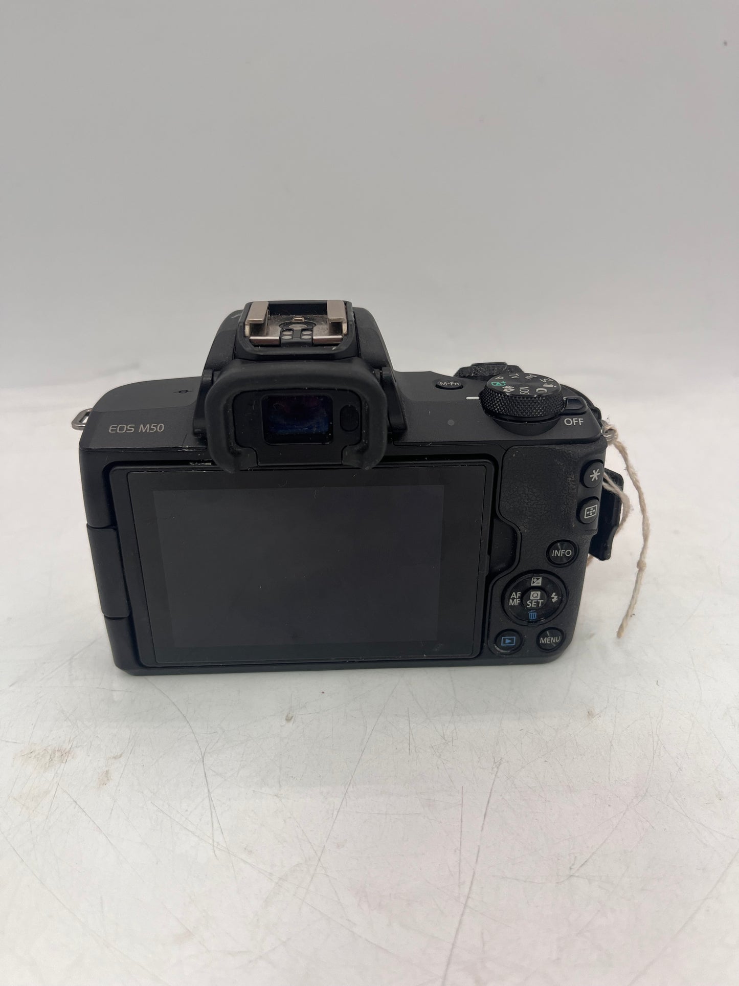 Canon EOS M50 Digital Camera Black Broken w/ Battery & Wrist Strap