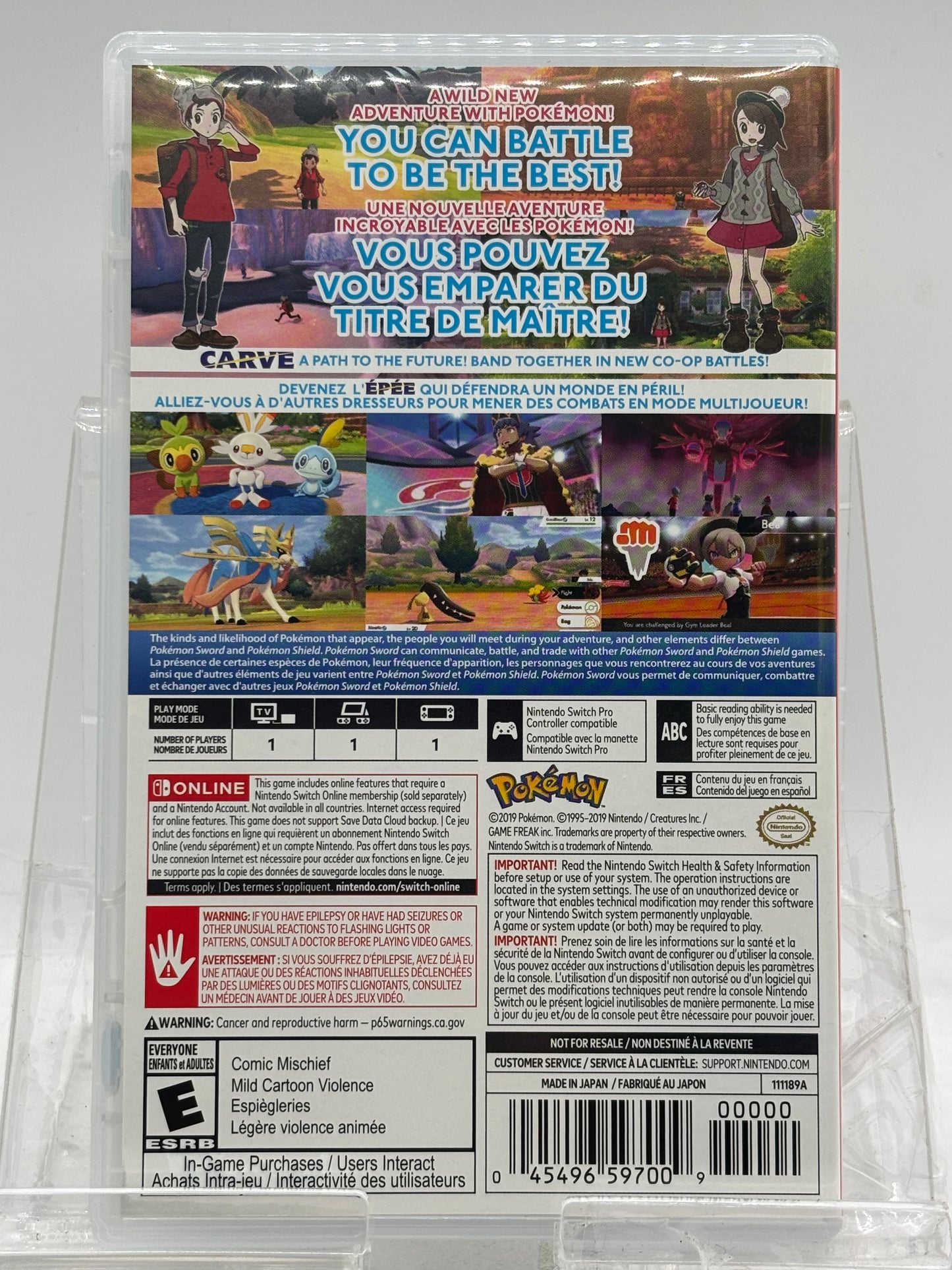 Pokémon Sword & Pokémon Shield Double Pack, Nintendo Switch (FREE SHIPPING)
