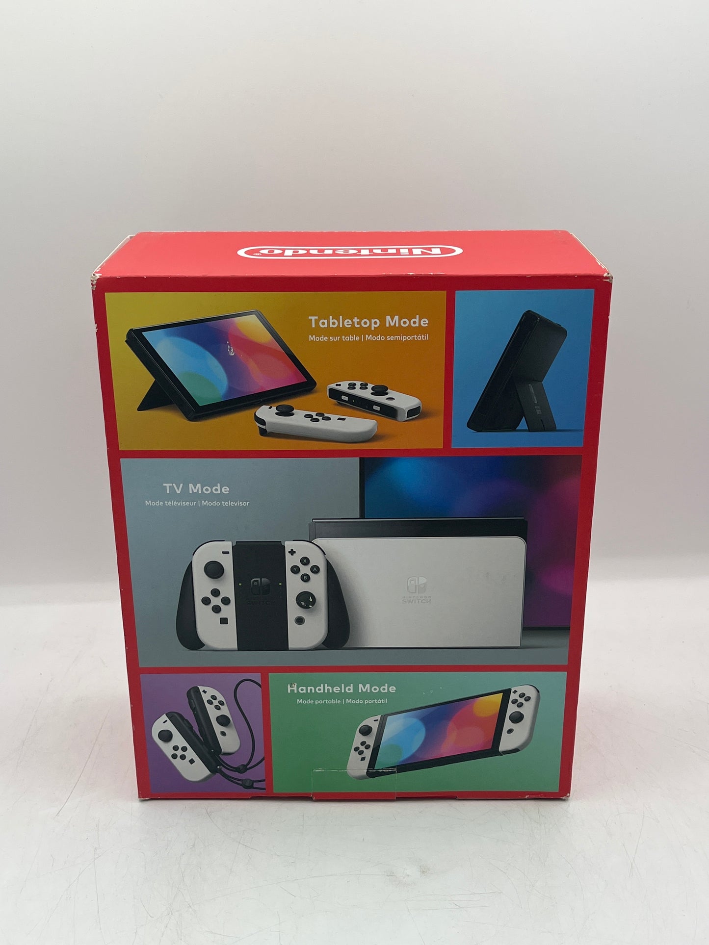 Nintendo Switch Oled w/ Case Bundle and Box - White Joycon - Clean and Tested