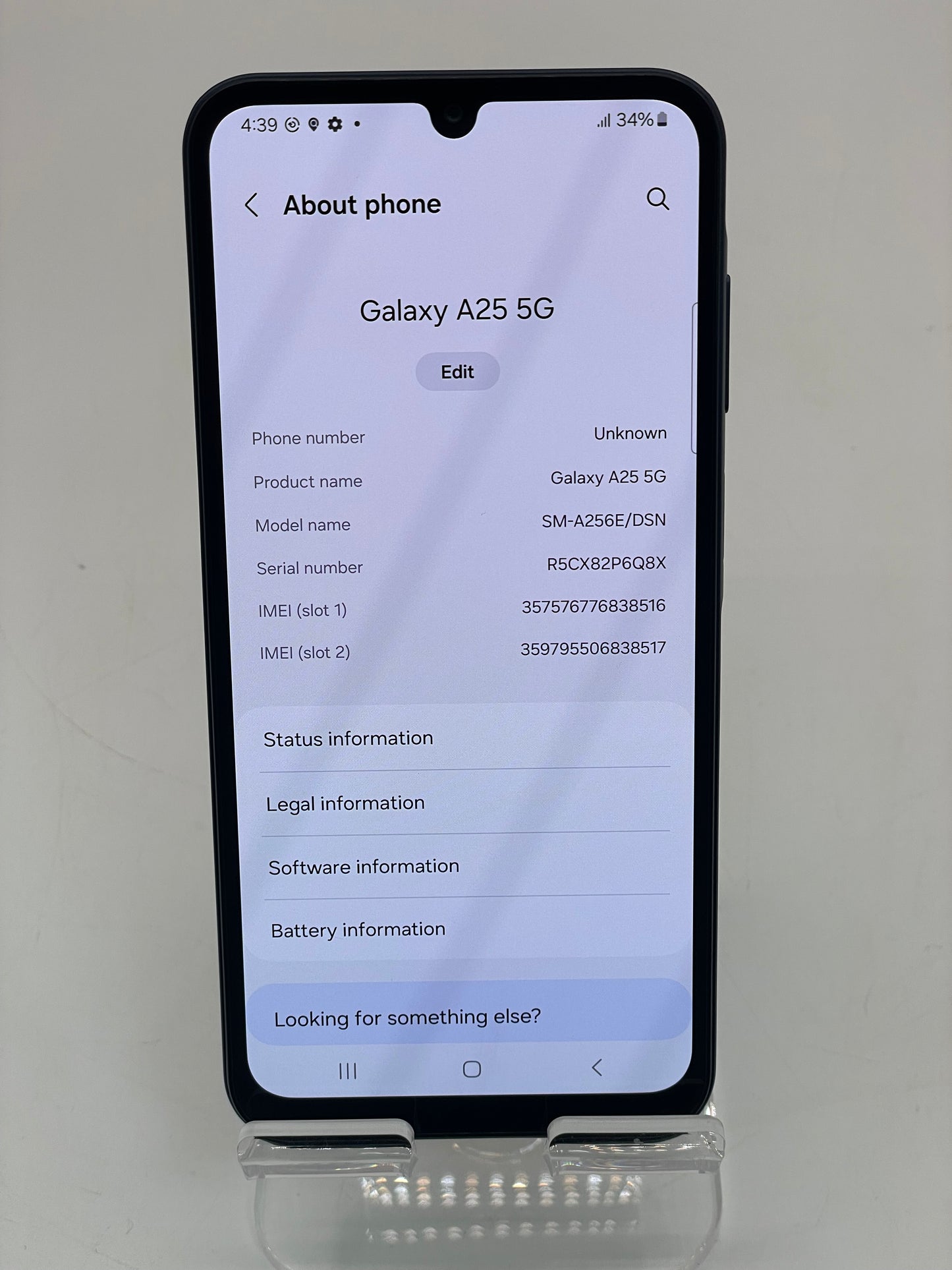 Samsung Galaxy A25 5G - 128 GB - Brave Black (Unlocked) Excellent Condition