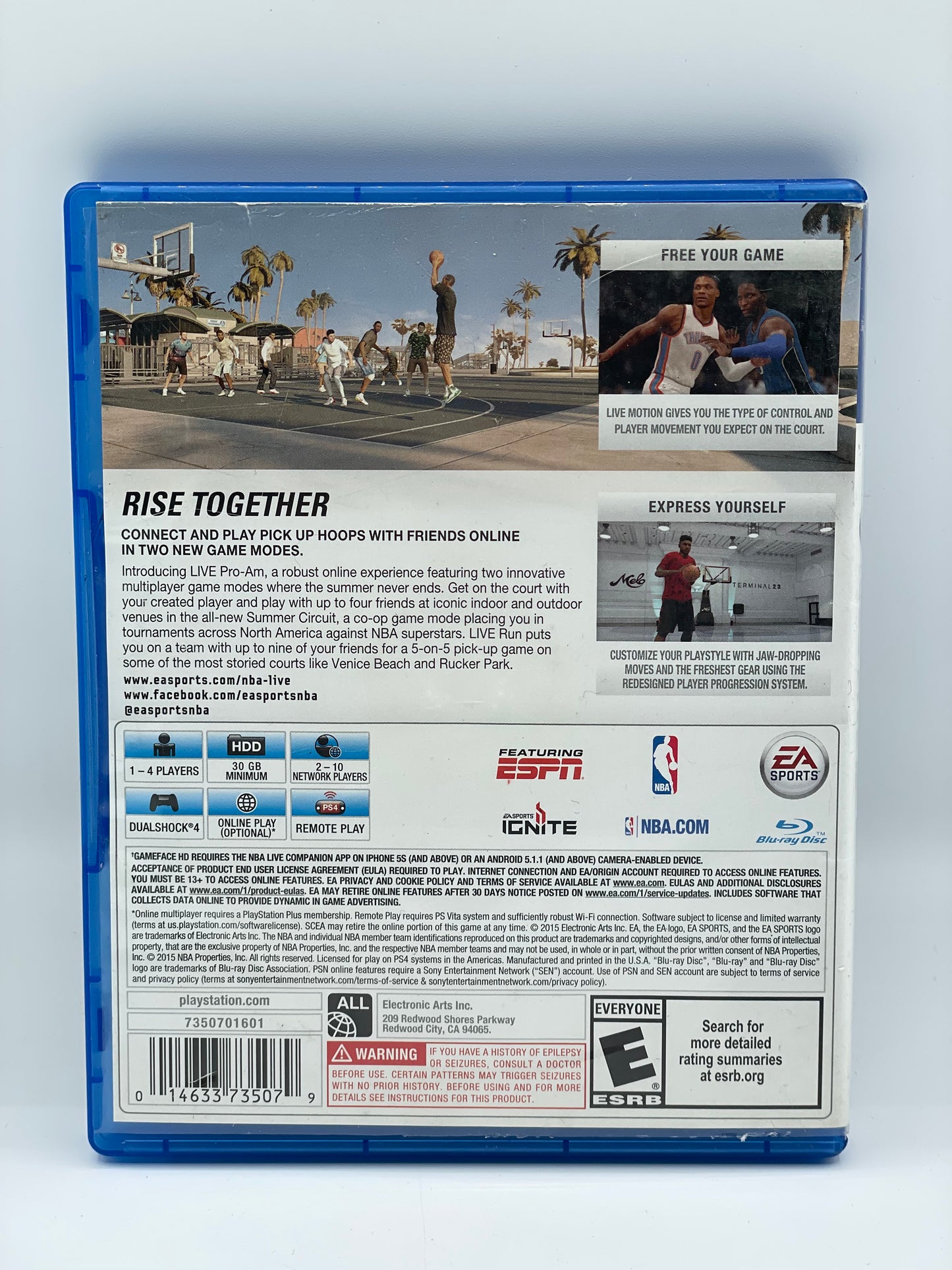 NBA Live 16 (Sony PlayStation, PS4, 2015) Tested Working Free Shipping!