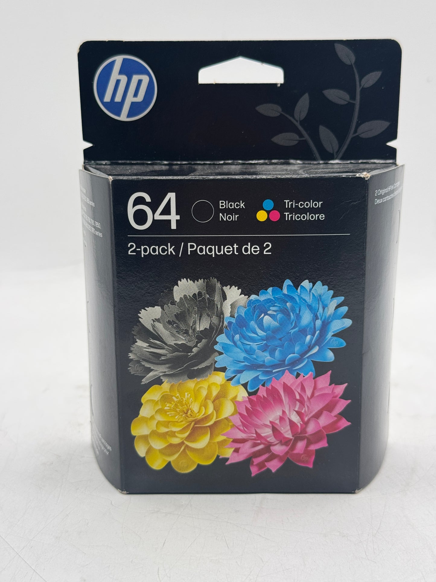 HP 64 2-Pack Black & Tri-Color Combo Ink Cartridges Genuine OEM EXP. OCT 2027