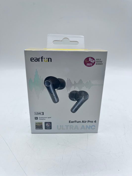EarFun Air Pro 4 Adaptive Hybrid Noise Canceling Wireless Earbuds - Black