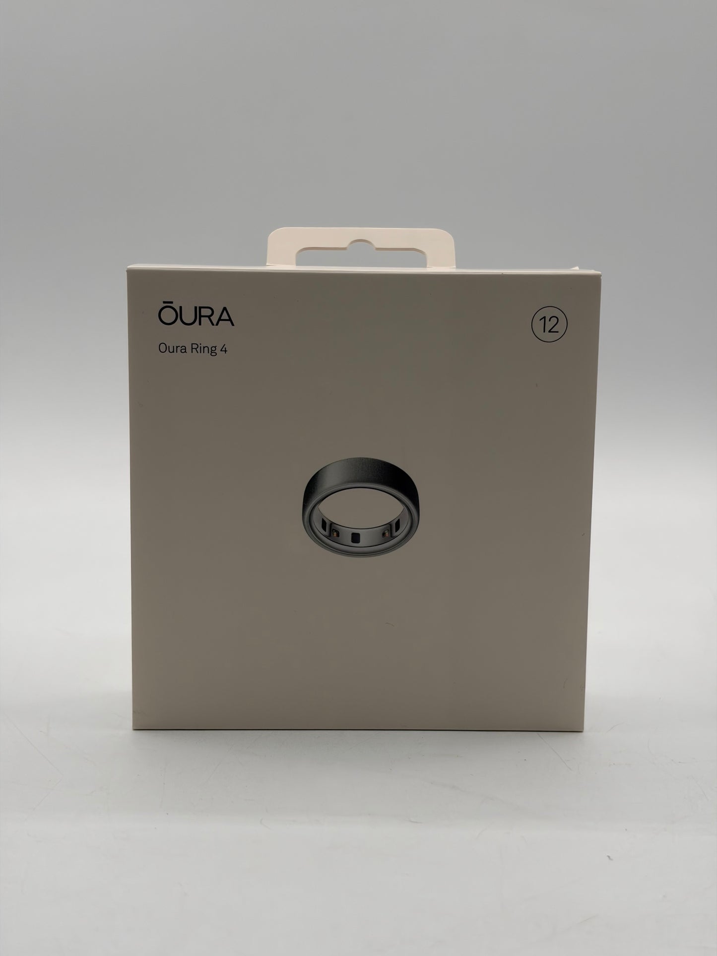 Oura Ring 4 Smart Activity Tracker - Size 12 - (JZ90-54220-12) - Brushed Silver
