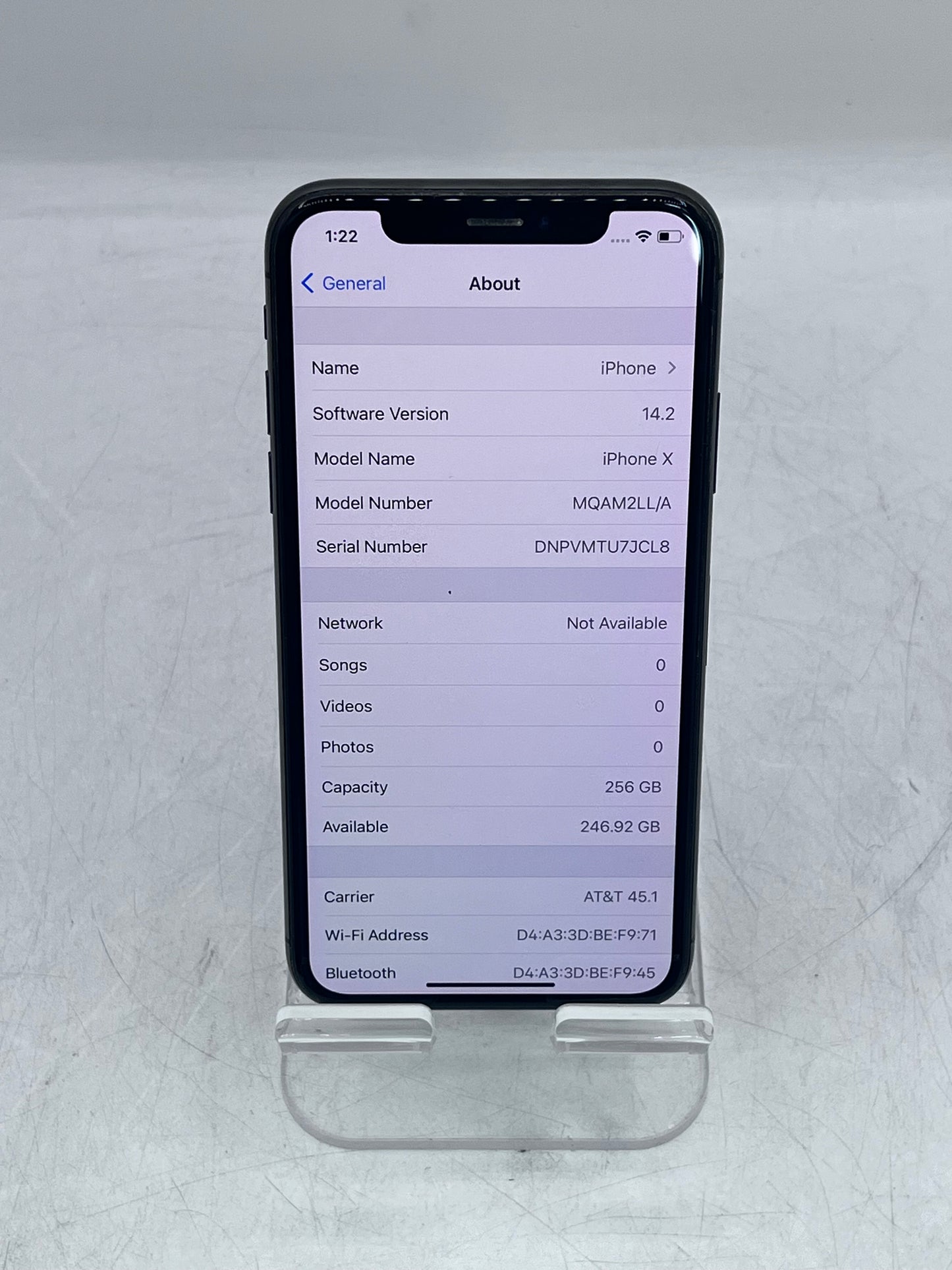 Unlocked Apple iPhone X 256GB A1901 MQAM2LL/A - Space Gray
