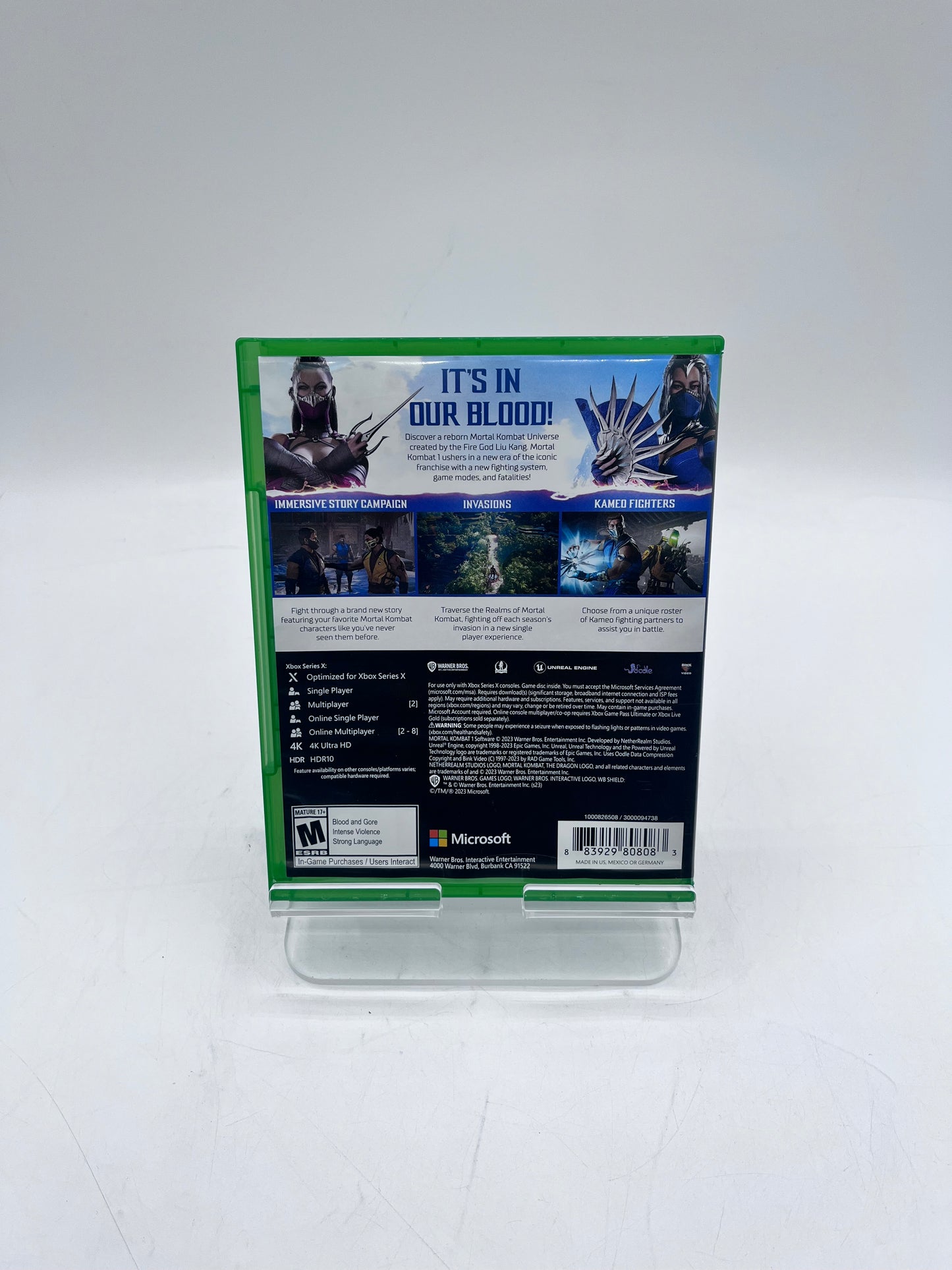 Xbox Series X Mortal Kombat 1 Video Game with Box - Free Shipping!