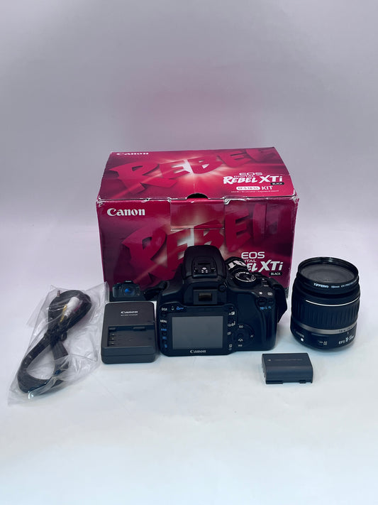 Canon Rebel XTi Digital Camera w/ EF-S 18-55mm - Black