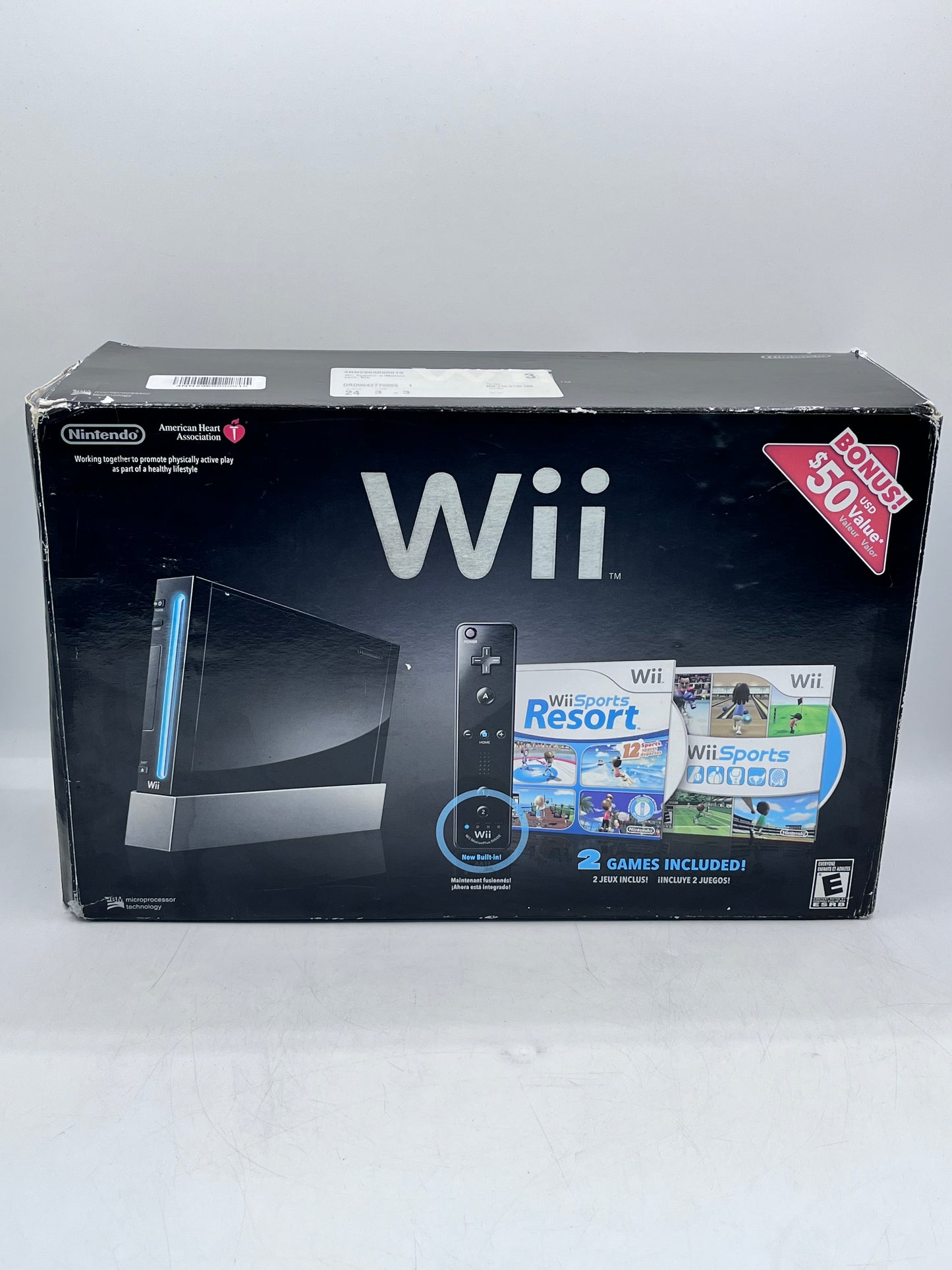 Nintendo Wii RVL-001 Video Game System - Used with Box, Black