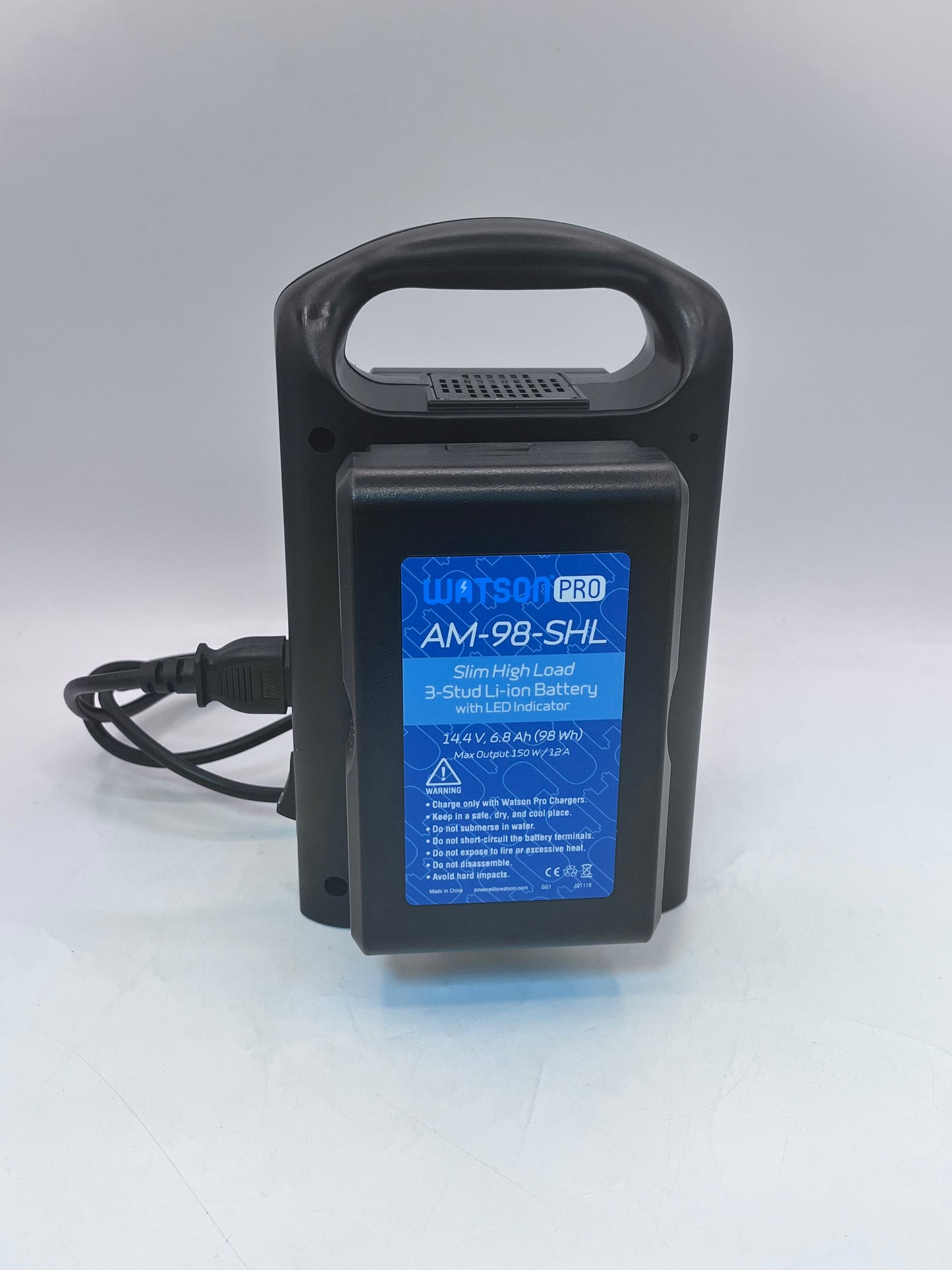 Watson Pro Dual-Position Li-ion Battery Charger with AM-98-SHL Li-ion Batteries 2x