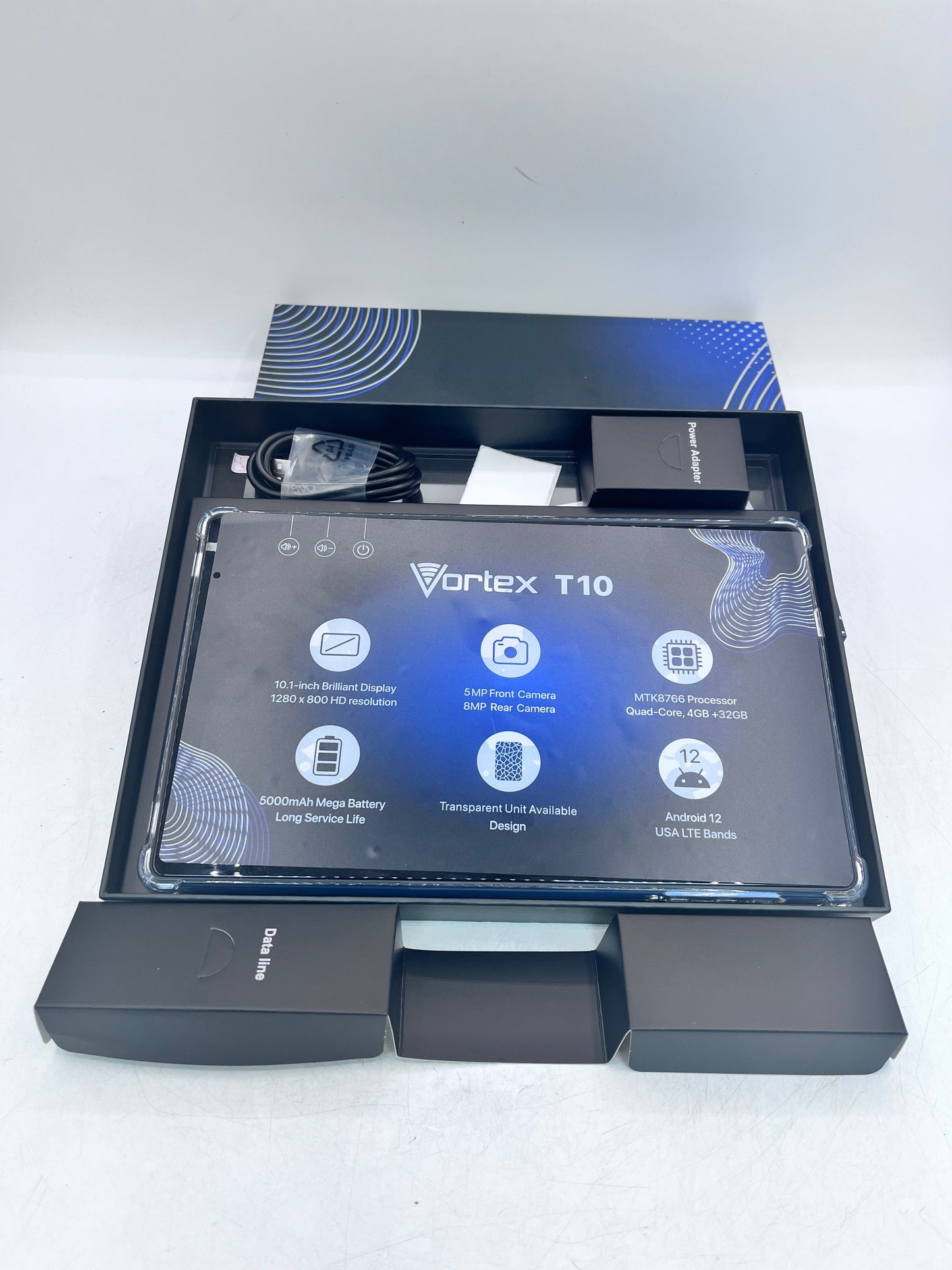 Unlocked  Vortex T10M Tablet 32GB Cellular - Blue