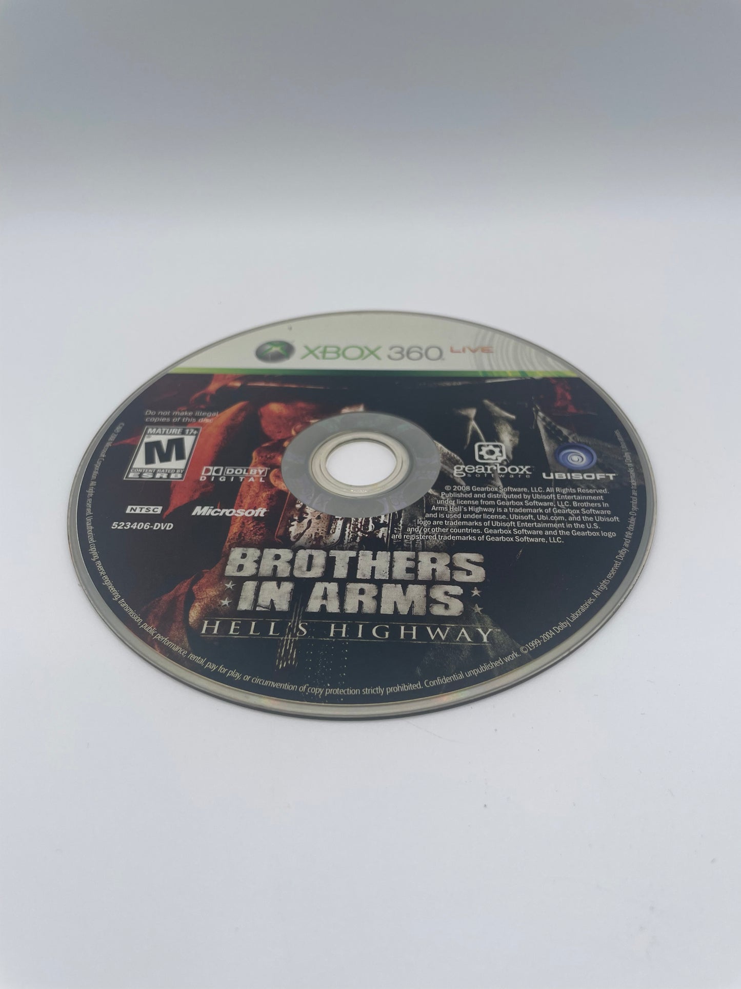 Xbox 360 Brothers in Arms Hell's Highway - Used with Box - Great Condition