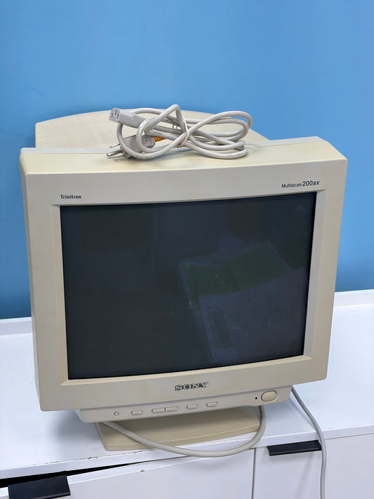 Sony Trinitron Multiscan 17" CPD-200SX CRT Retro Gaming Monitor Untested