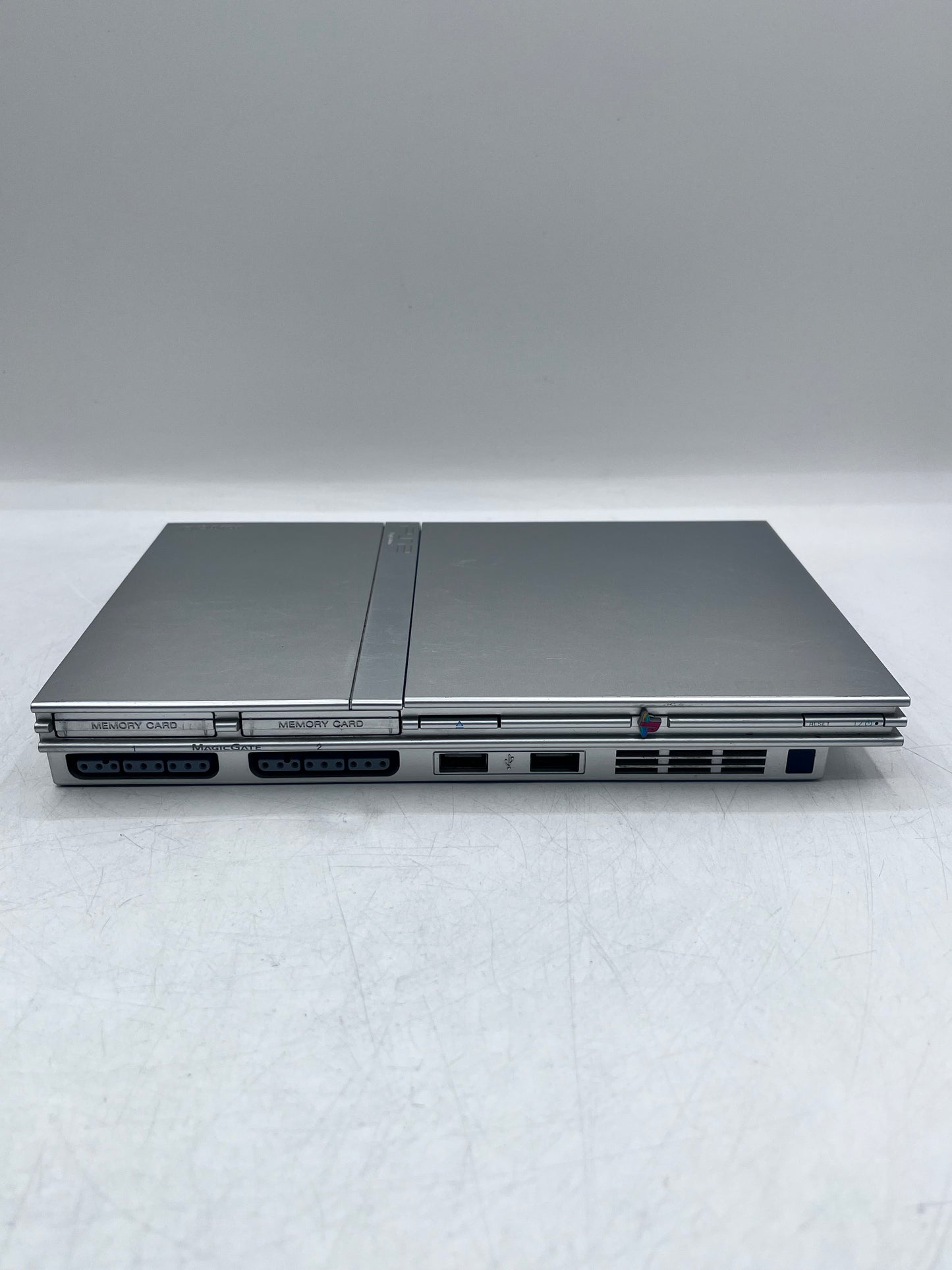 Sony SCPH-79001 Playstation 2 Slim Game Console - Silver - Includes 8GB Memory Card