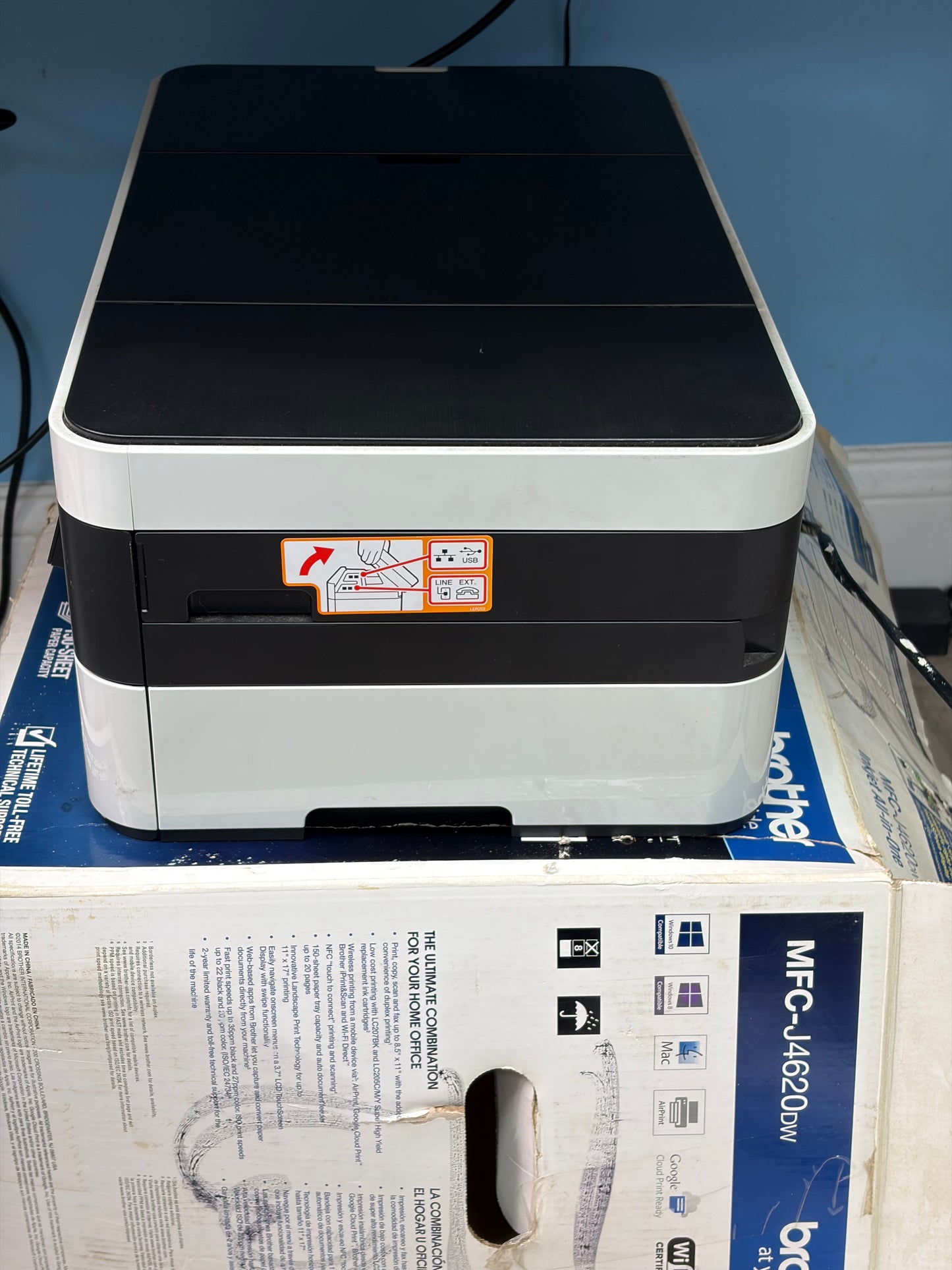 Brother MFC-J4620DW All-In-One Multi-Function Wireless Inkjet Printer