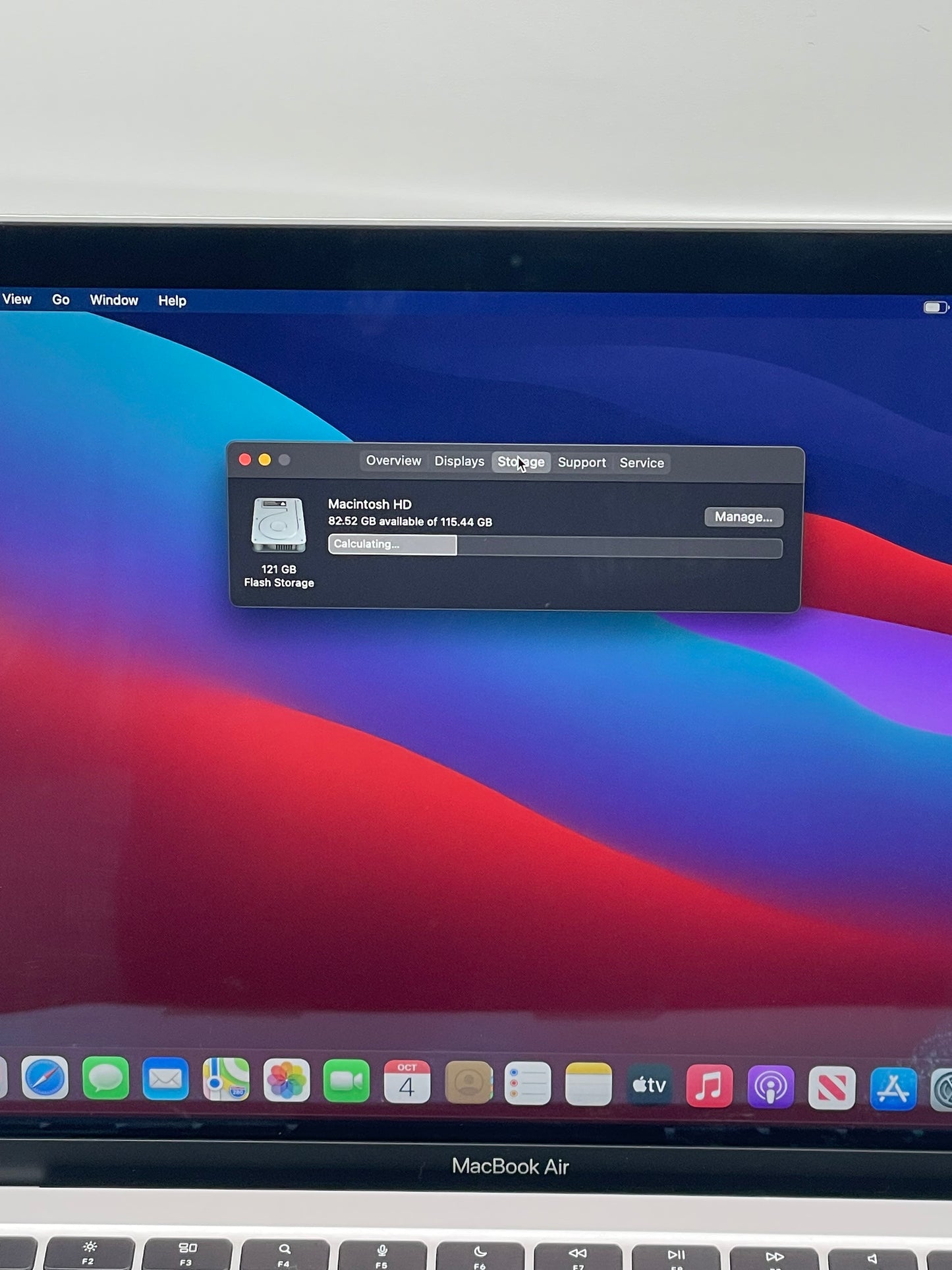 2020 Apple MacBook Air 13.3" M1 7C 8GB 128GB A2337 REMOTELY MANAGED
