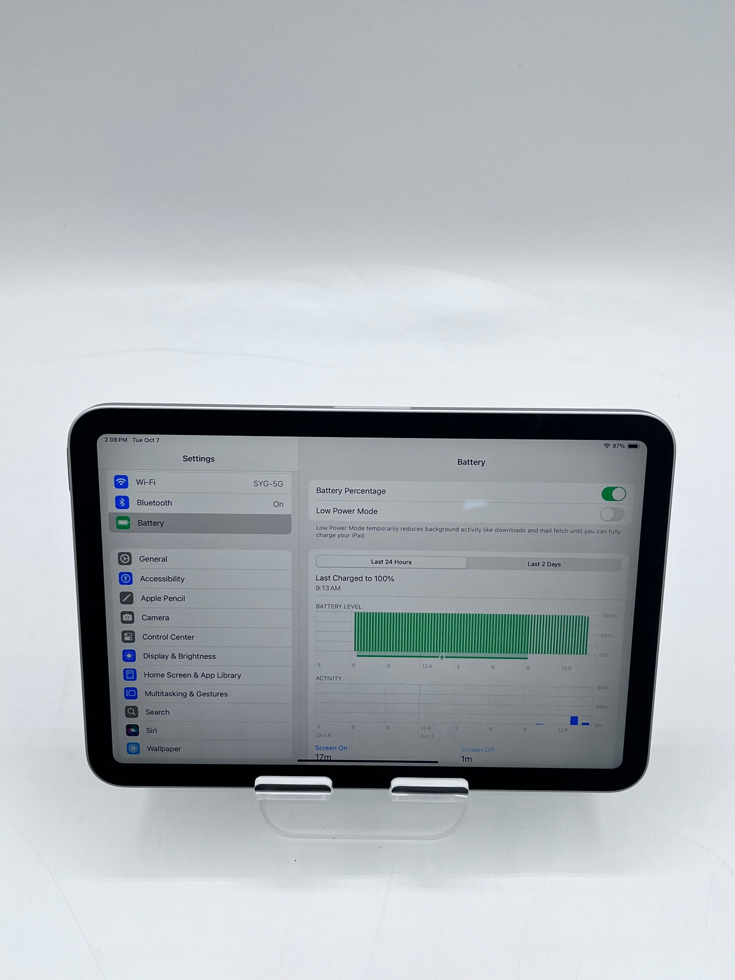 Apple iPad Mini (6th Gen) A2567 MK7P3LL/A 64GB - Silver