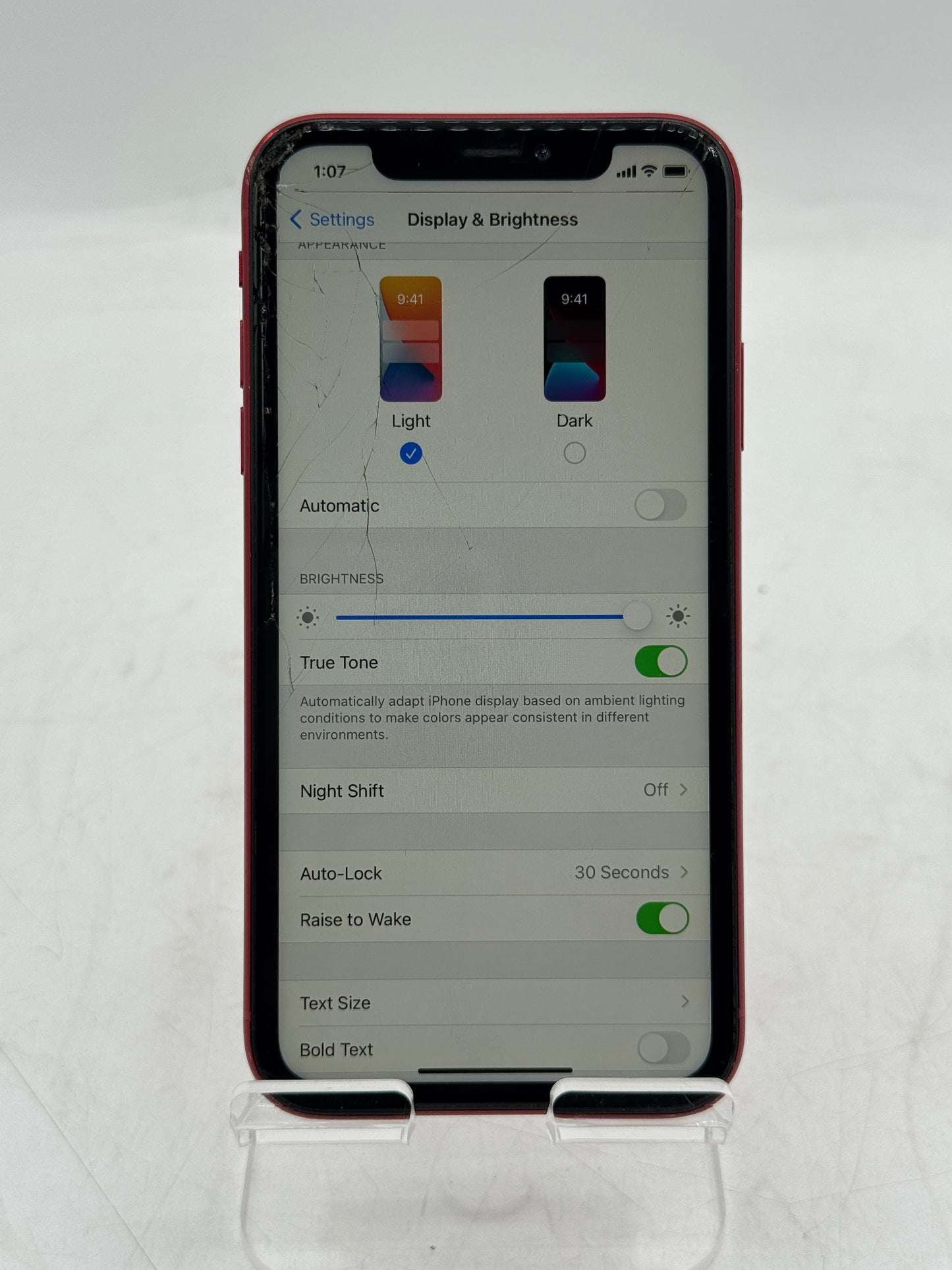 Unlocked Apple iPhone XR 64GB A1984 MT2G2LL/A Red 88% Battery Health