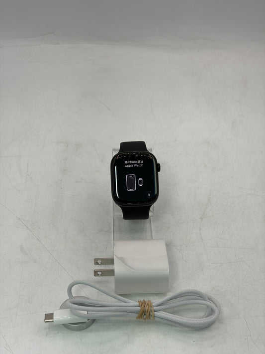 Apple Watch Series 11 46mm GPS A3333 Black Aluminum - Black Solo Loop 100% Battery