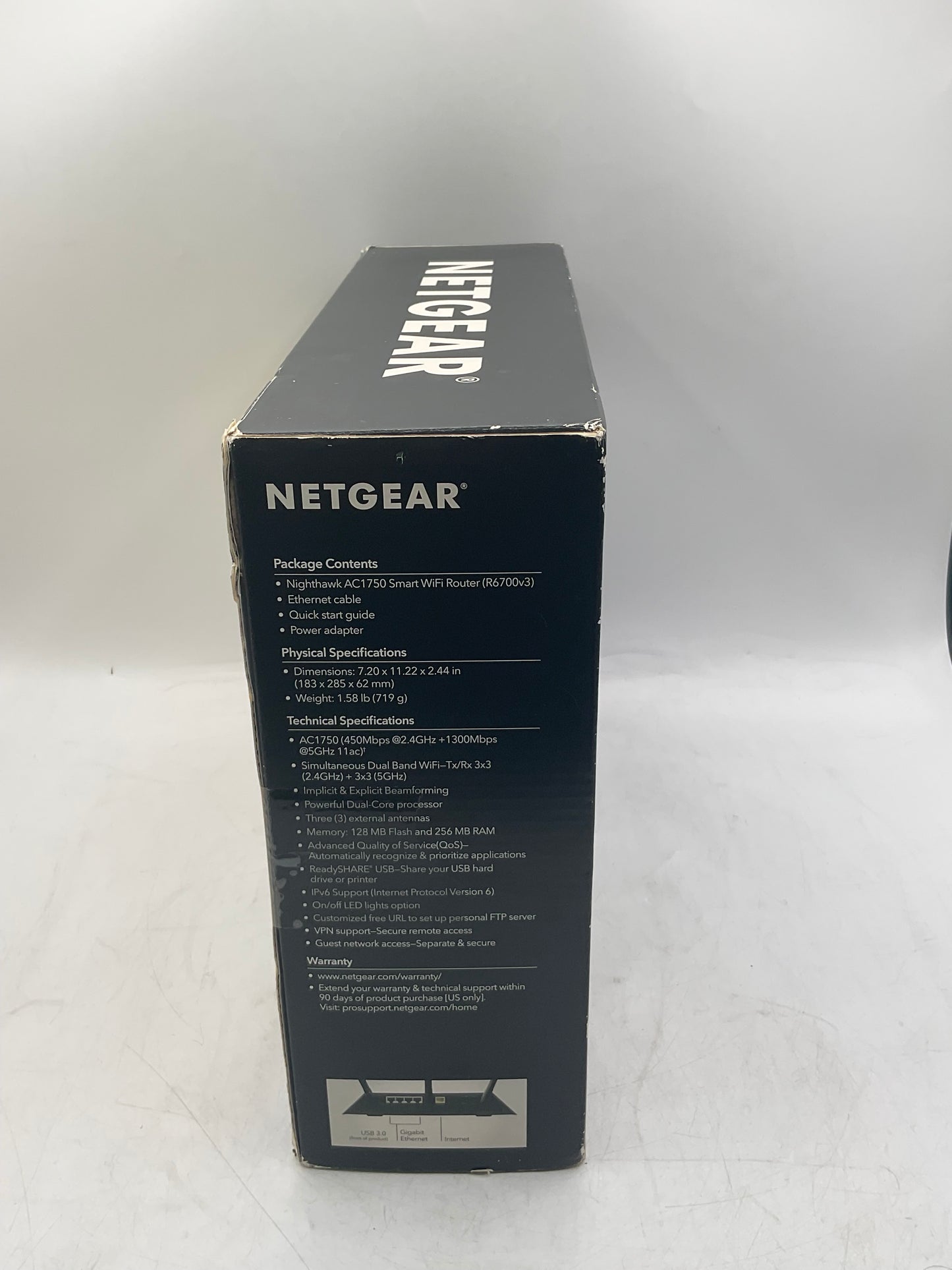 NETGEAR Nighthawk R6700 AC1750 Smart WiFi Wireless Gigabit Router
