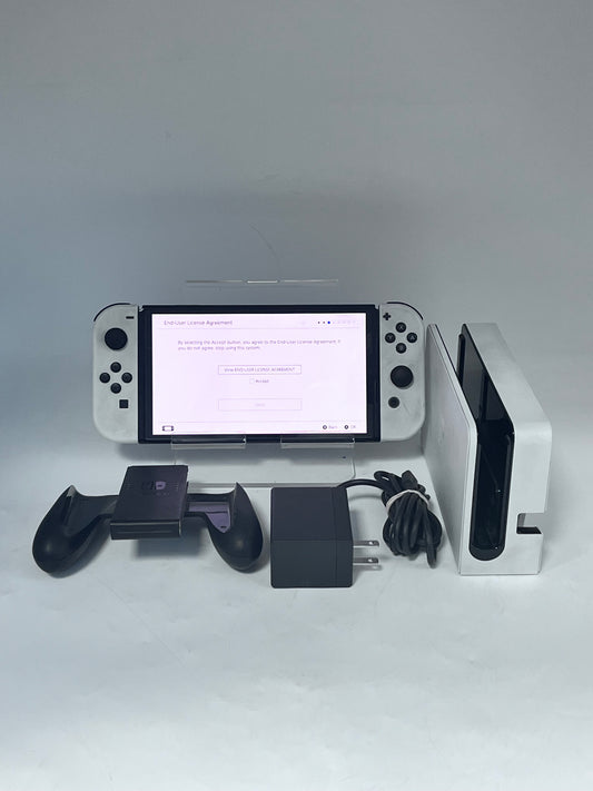 Nintendo Switch OLED (HEG-001) 64GB - White Tested Free Shipping