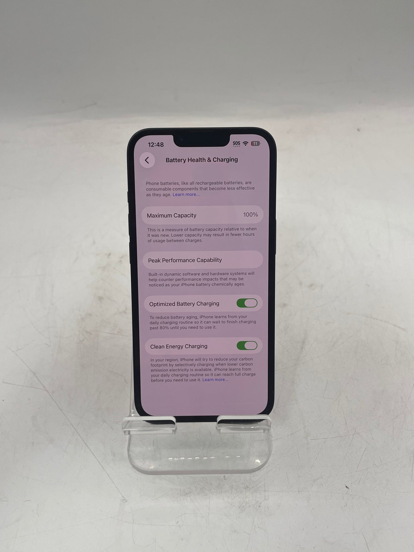 TracFone Apple iPhone 13 MLML3LL/A A2482 128GB Black 100% BATT