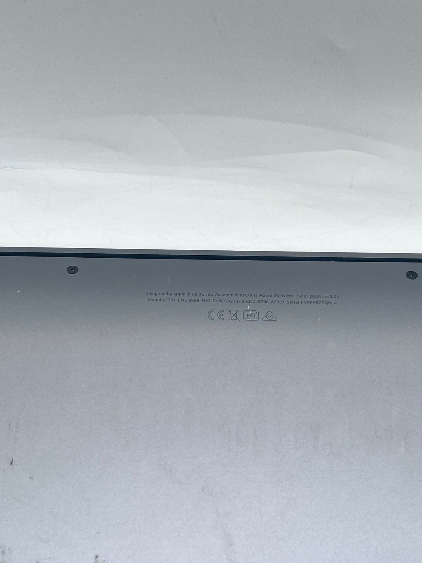 2020 Apple MacBook Air 13" M1 A2337 8GB 256GB - Space Gray Bad Battery