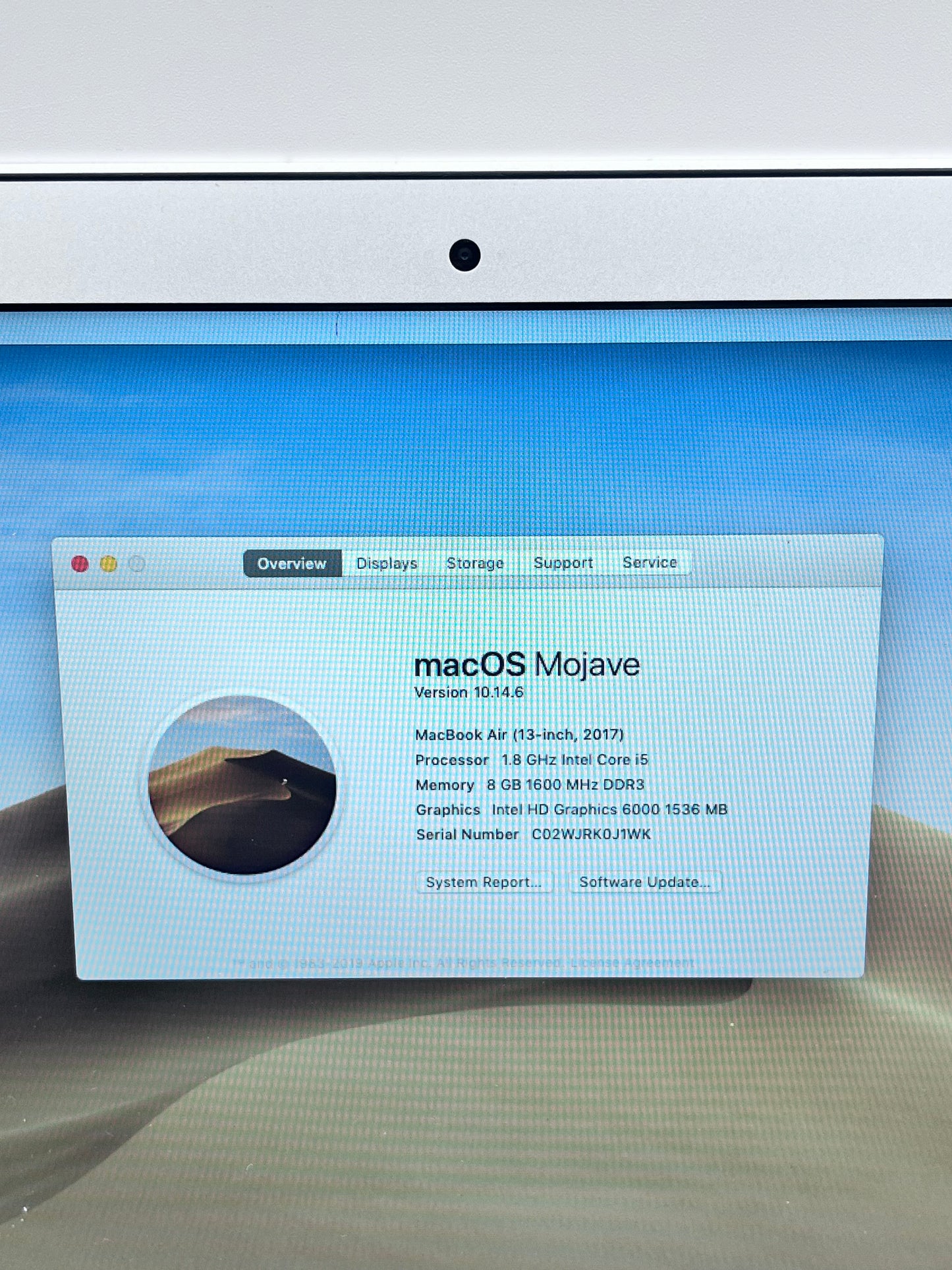 Apple MacBook Air 13" A1466 2017  Core i5 8GB 128GB -  Silver