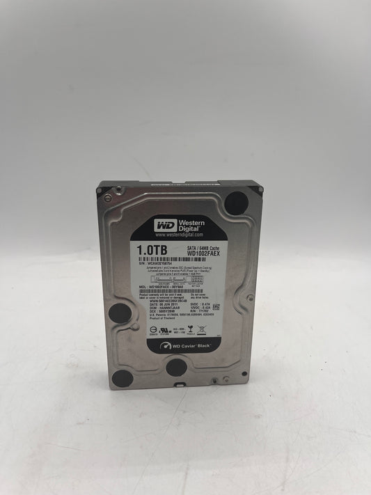WD BLACK 1TB 3.5" SATA DRIVE 7200RPM 64MB WD1002FAEX