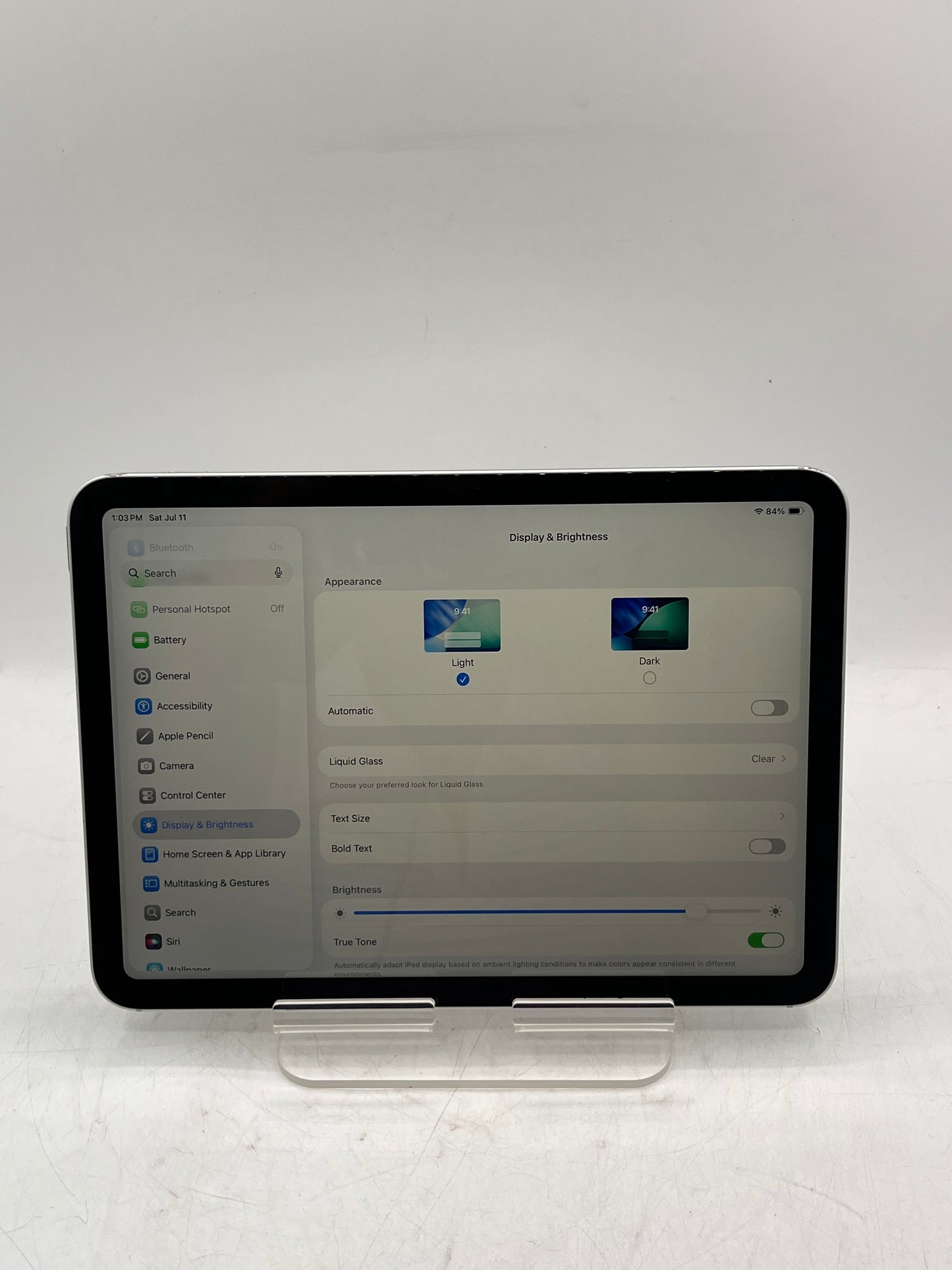 Unlocked Apple iPad A16 A3355 ND7F4LL/A 128GB WiFi + Cellular Silver Tablet