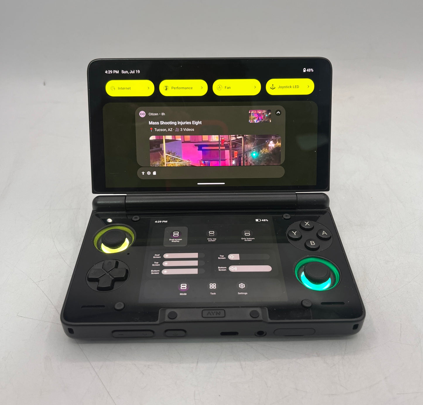 NINTENDO AYN Thor Qualcomm 8 Gen 2 12+256GB Black