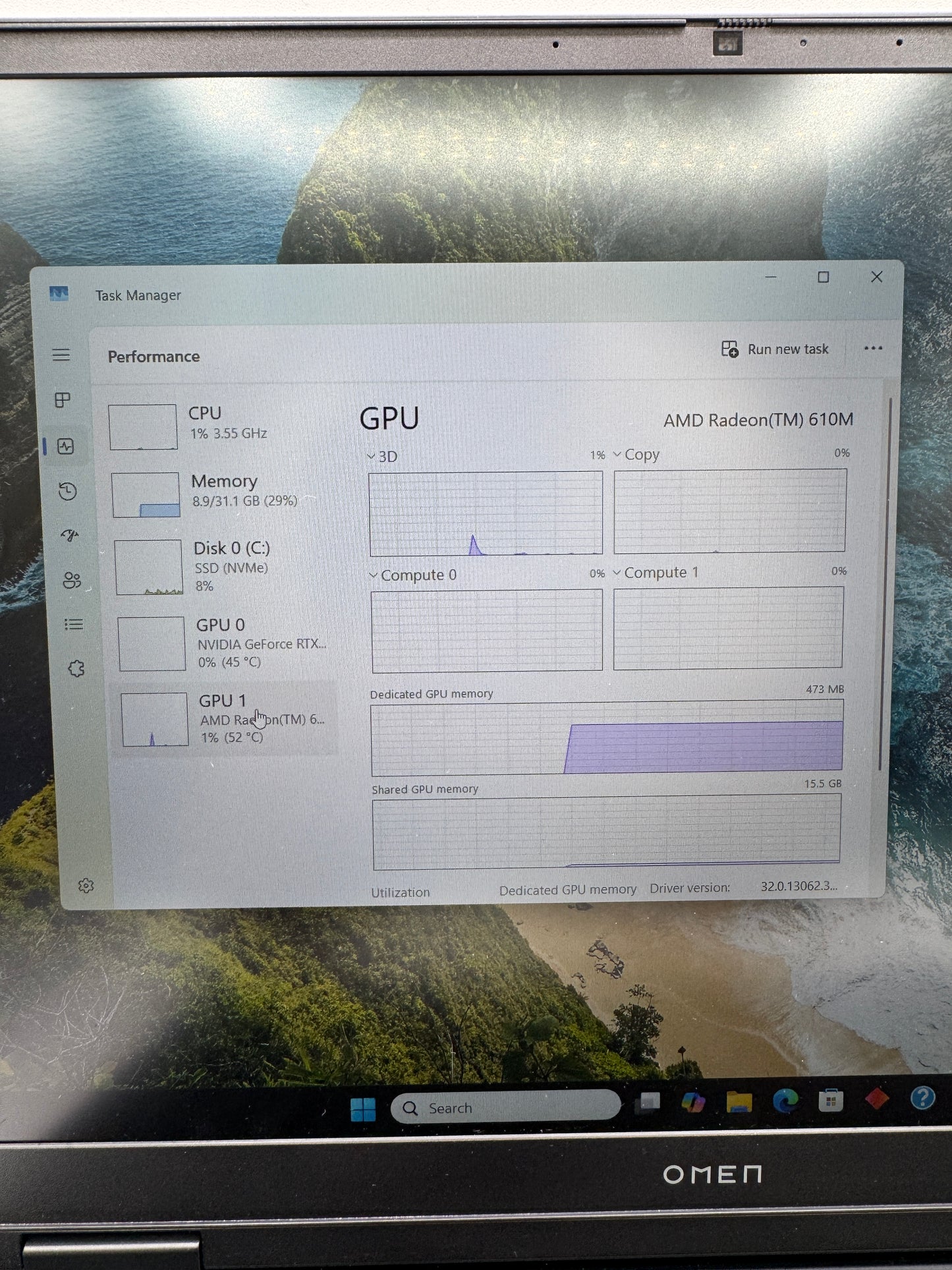 HP Omen 16-ap0053dx 16" Ryzen 9 8940HX 2.4GHz 32GB RAM 1TB SSD GeForce RTX 5060