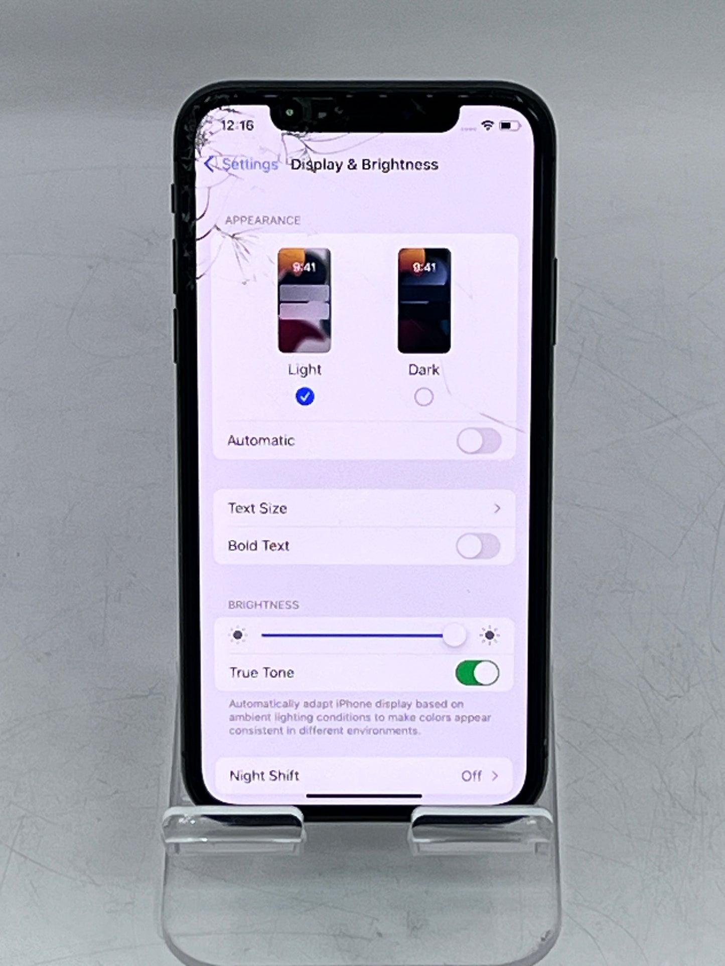 iPhone X Unlocked 64gb Cracked Screen Space Gray