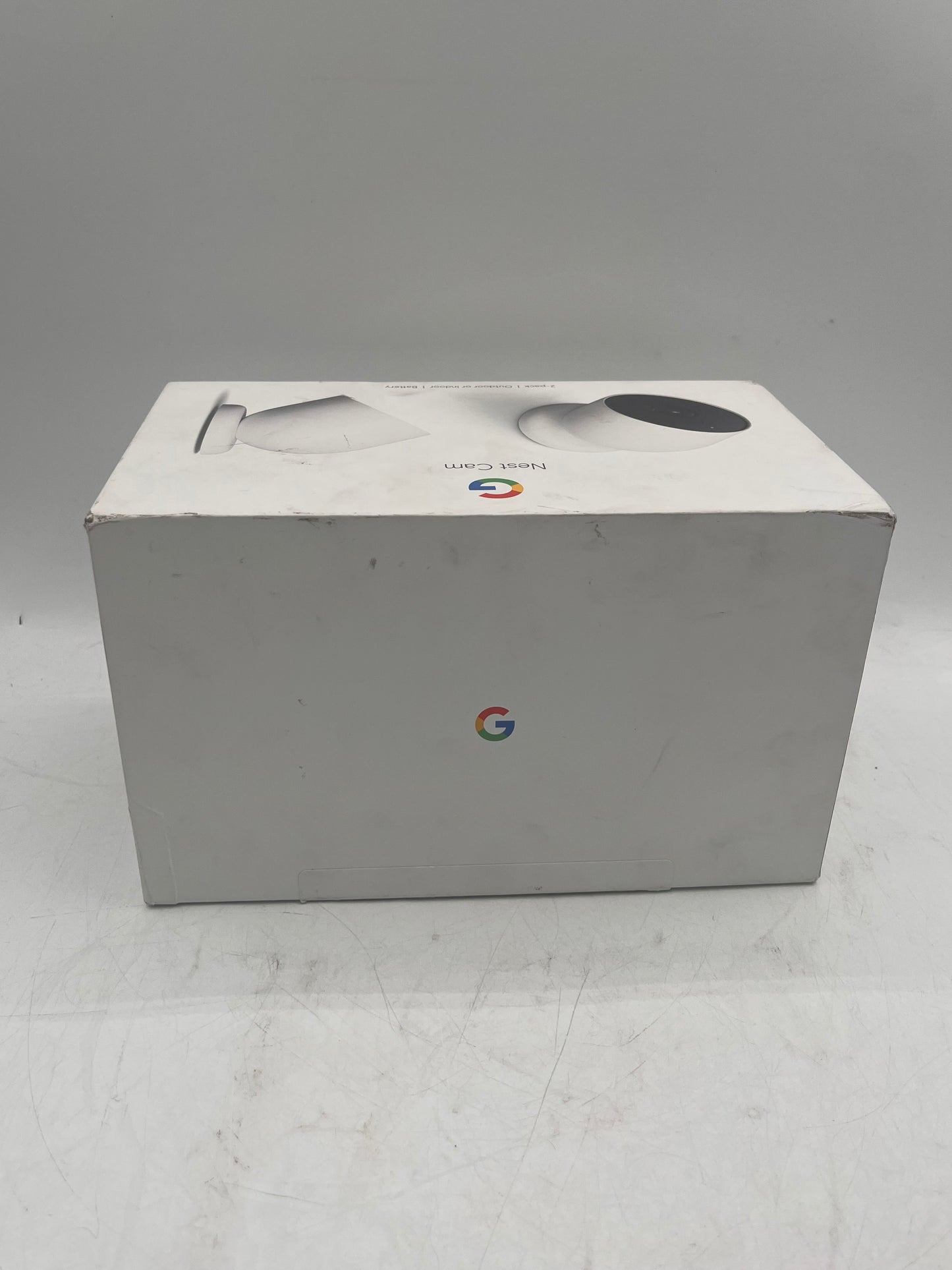 Google Nest Security Indoor Outdoor Cameras G3AL9 Snow 2-Pack