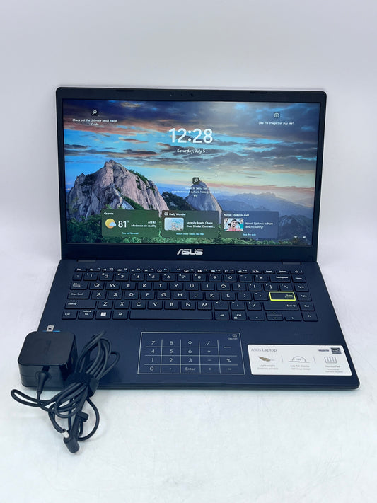 ASUS VivoBook E410K 14" Laptop, Intel Celeron, 4GB RAM, 128GB SSD - Black