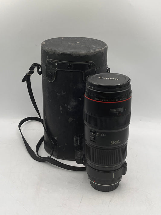 Canon EF 80-200mm f/2.8 L-Series Zoom Lens Black Tested w/ Case Free Shipping