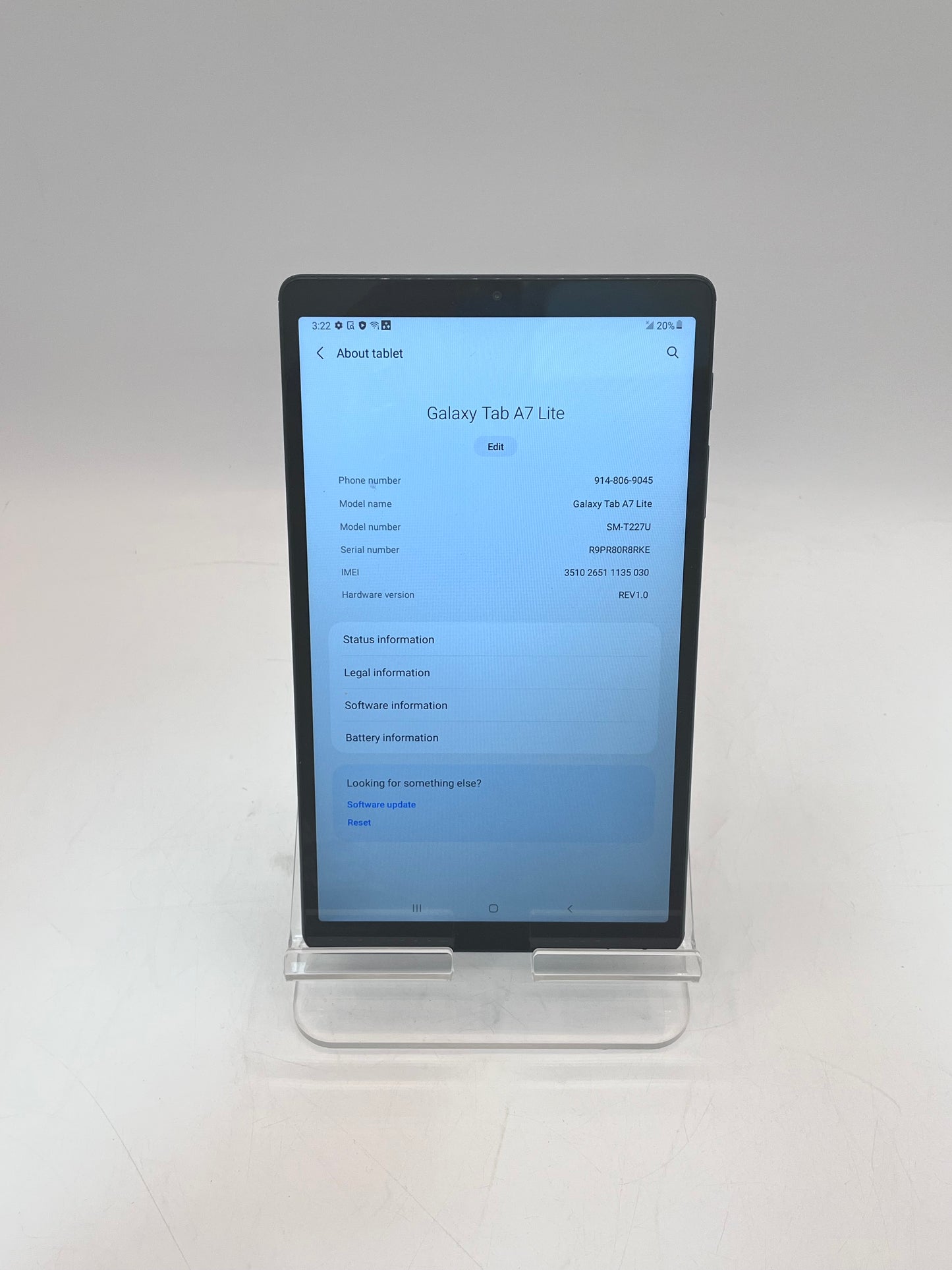 Unlocked Samsung Galaxy Tab A7 Lite LTE SM-T225 10.4" 32GB - Black