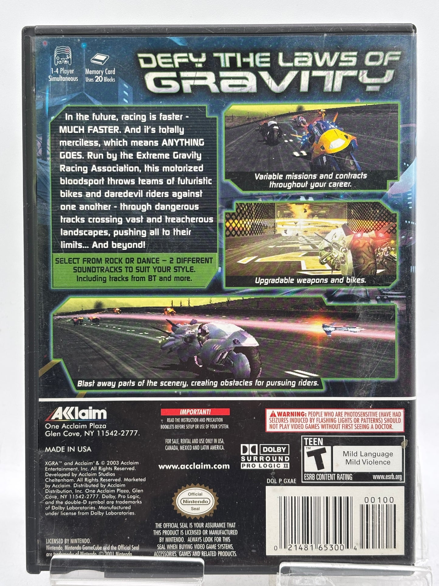 XGRA Extreme G Racing Association--Nintendo GameCube