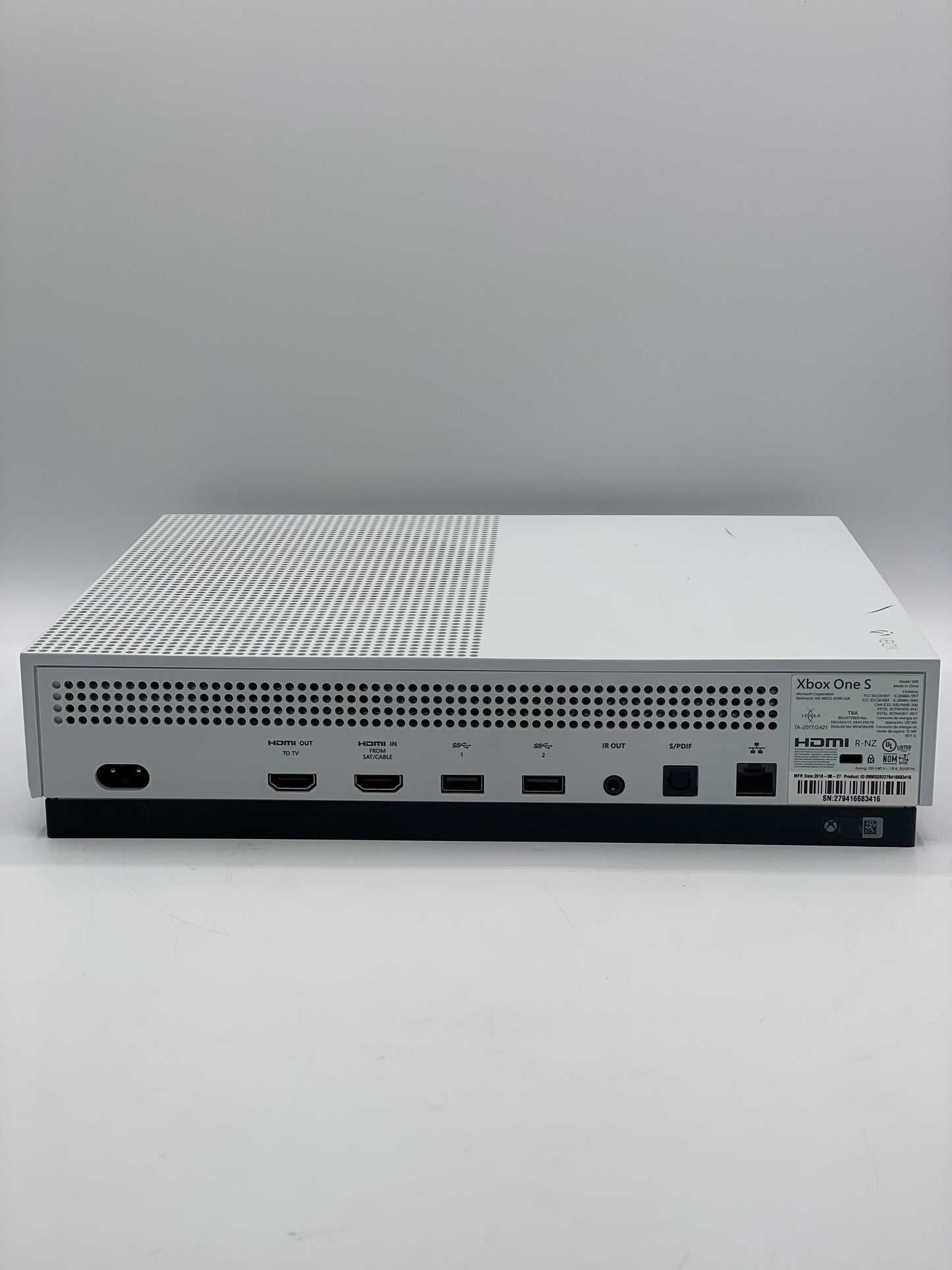 Microsoft Xbox One S 500GB Console Gaming System White 1681 with Controller