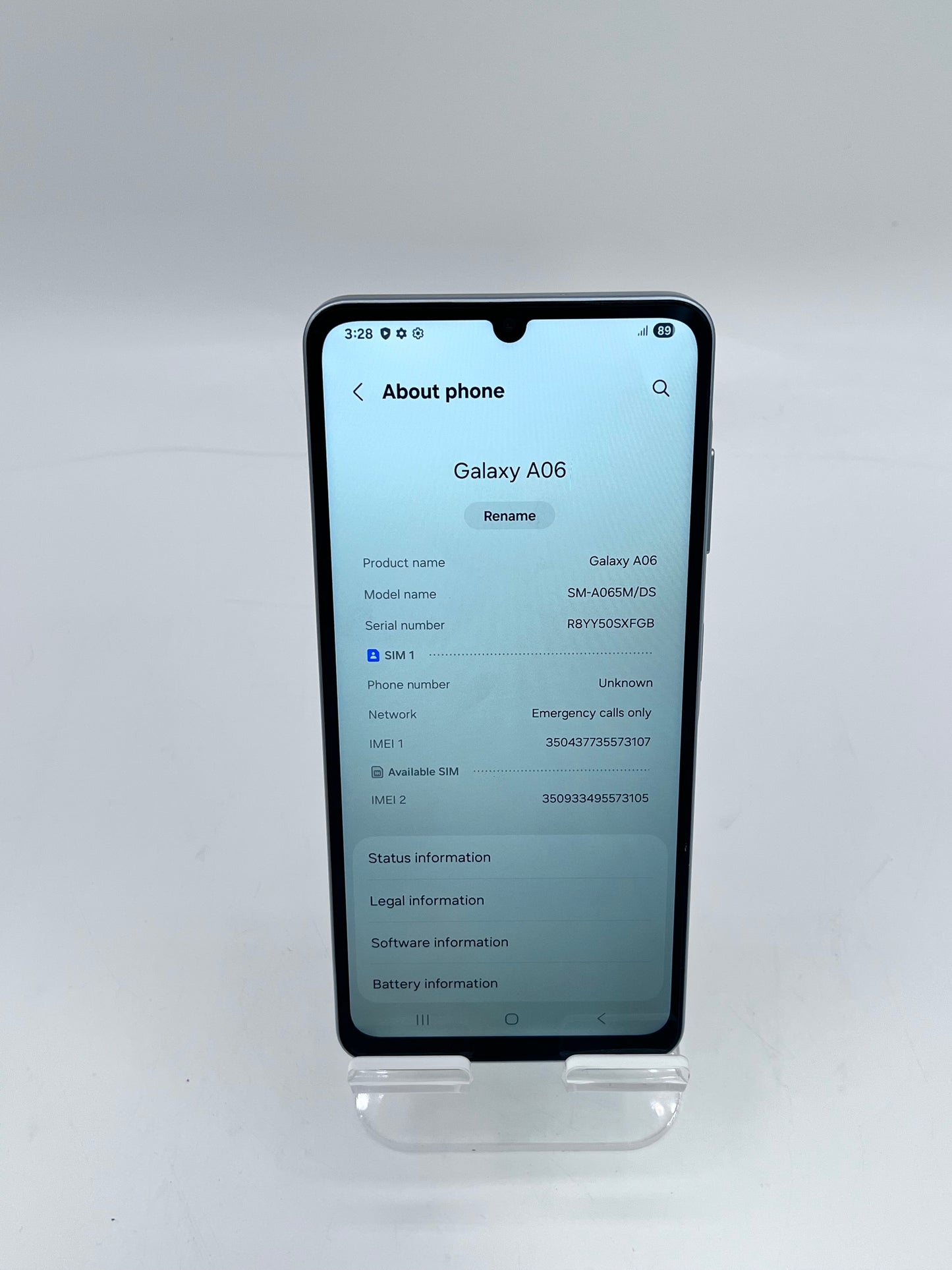 Unlocked Samsung Galaxy A06 128GB SM-A065M Blue