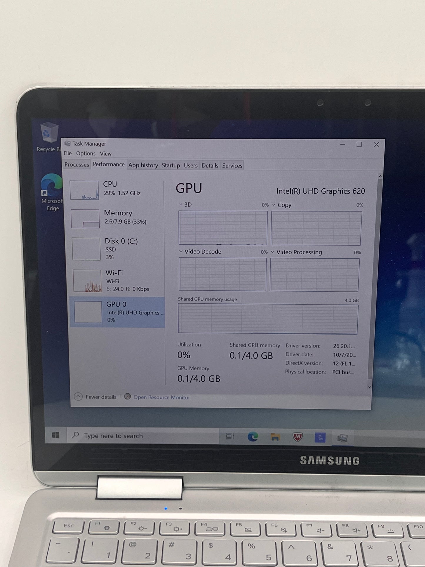 Samsung Notebook 7 Spin 7i-8550U 13.3" 256GB 8GB Laptop Black