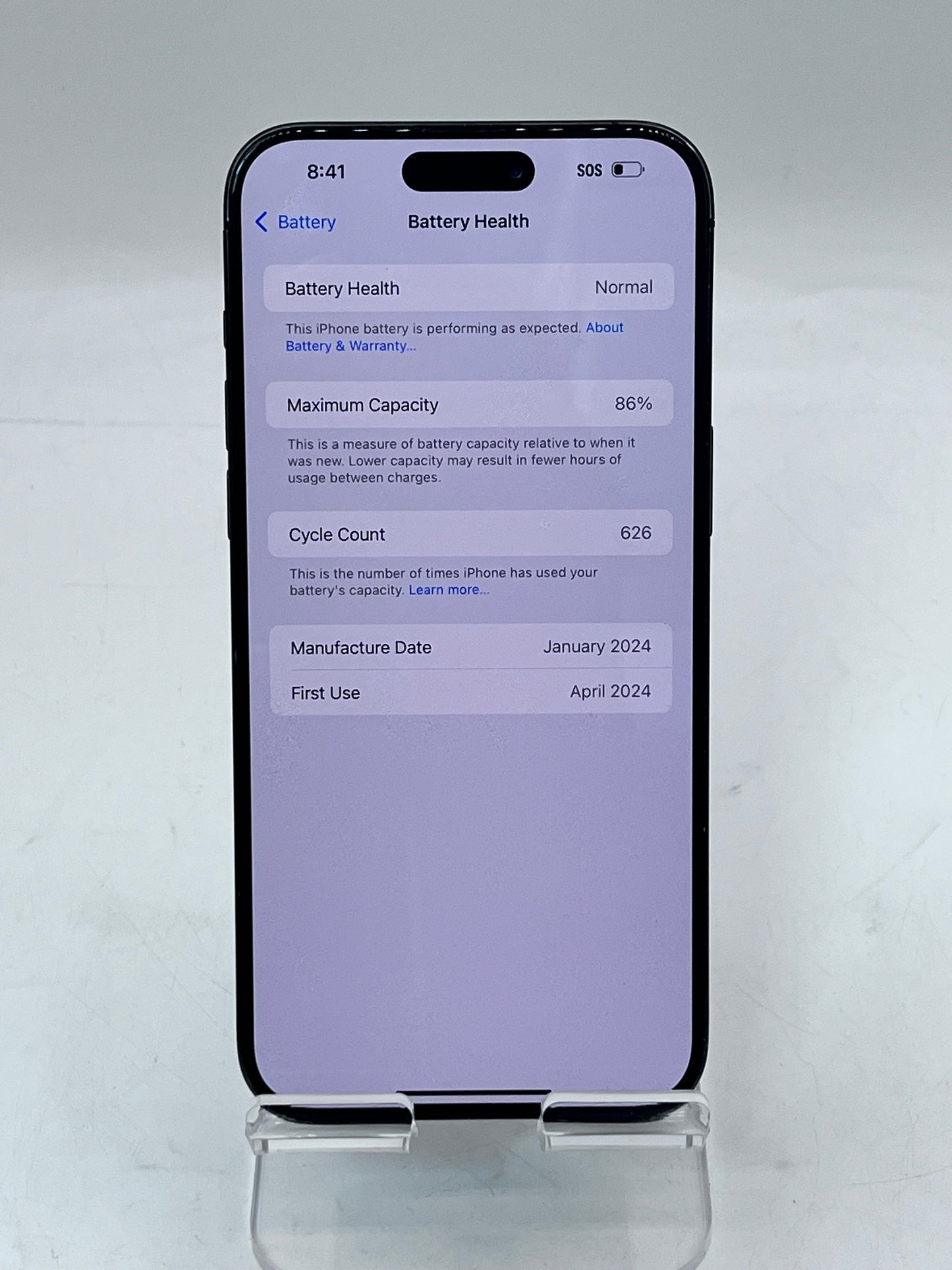 AT&T Apple iPhone 15 Pro Max 6.7"A2849 MU693LL/A 256GB - Black