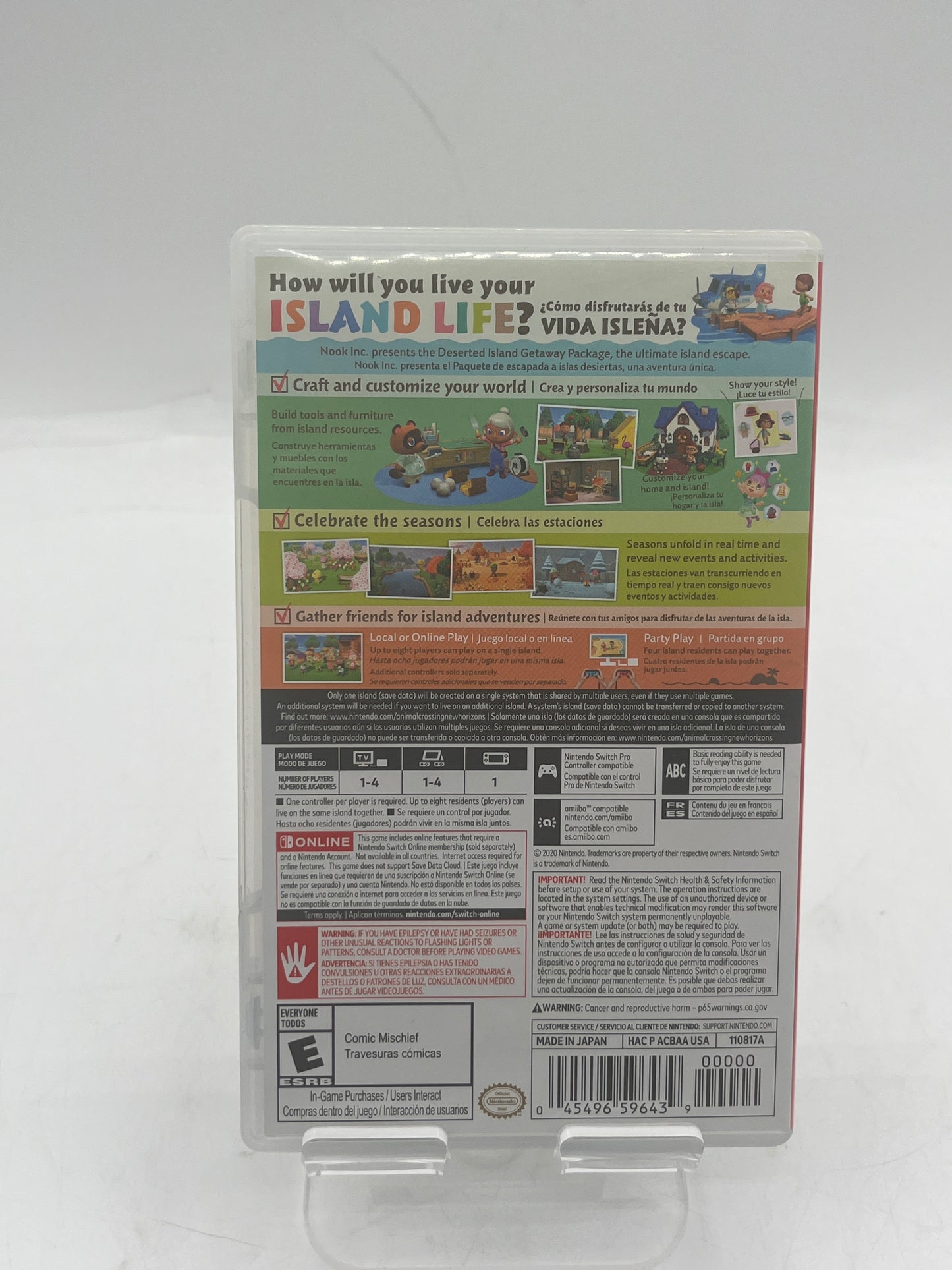 Animal Crossing: New Horizons - Nintendo Switch Complete Tested Working Free Shipping