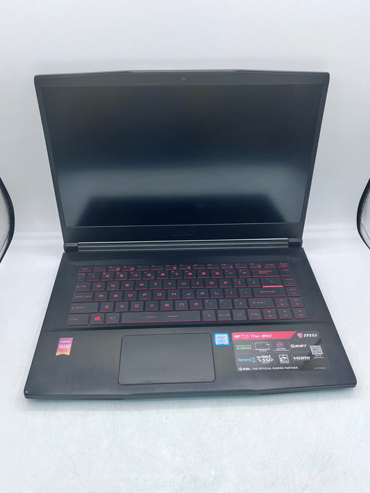 MSI GF63 Thin 95C i7-9750H 2.60GHz, 8GB Ram, 512GB NVMe, NVIDIA GeForce Gtx 1650 BAD LCD