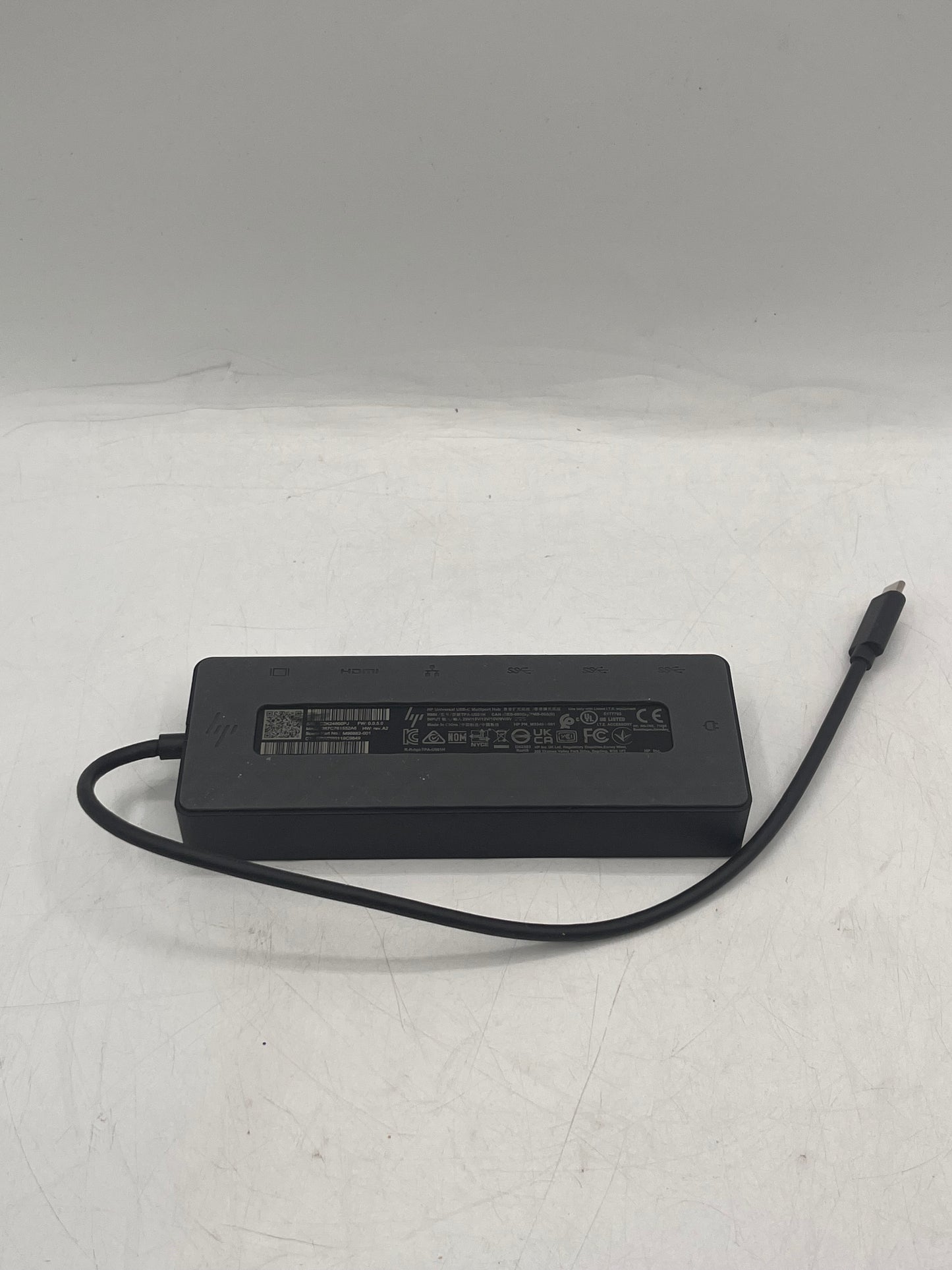 HP Universal USB-C Multiport Hub, HDMI, Ethernet, DisplayPort TPA-U001H