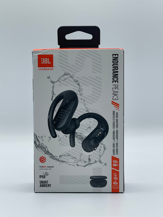 JBL Endurance Peak III In Ear Wireless Headphones - Black