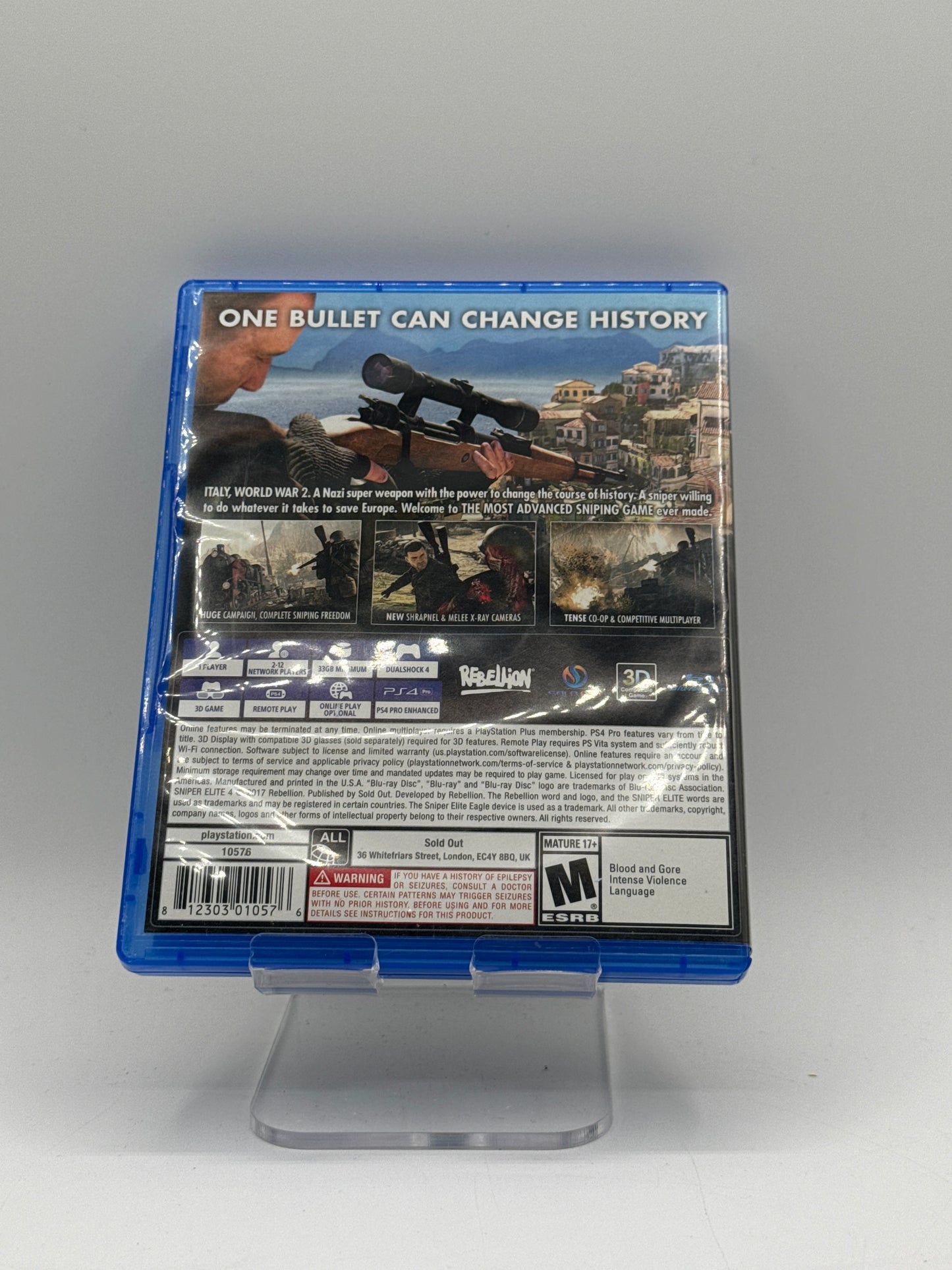 Sniper Elite 4 (Sony PlayStation 4, 2017) PS4 - TESTED