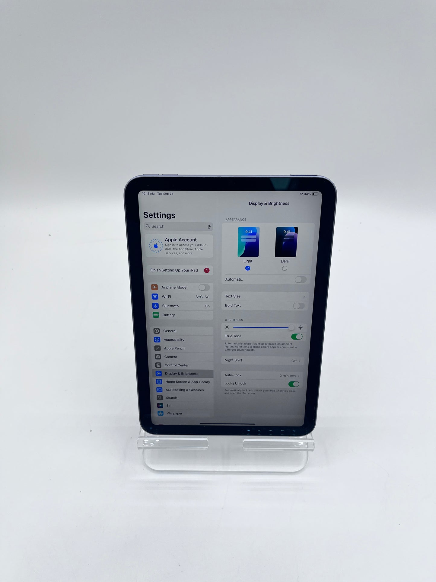 Apple iPad Mini (6th Gen) A2567 MK7X3LL/A 256GB WiFi Tablet - Purple