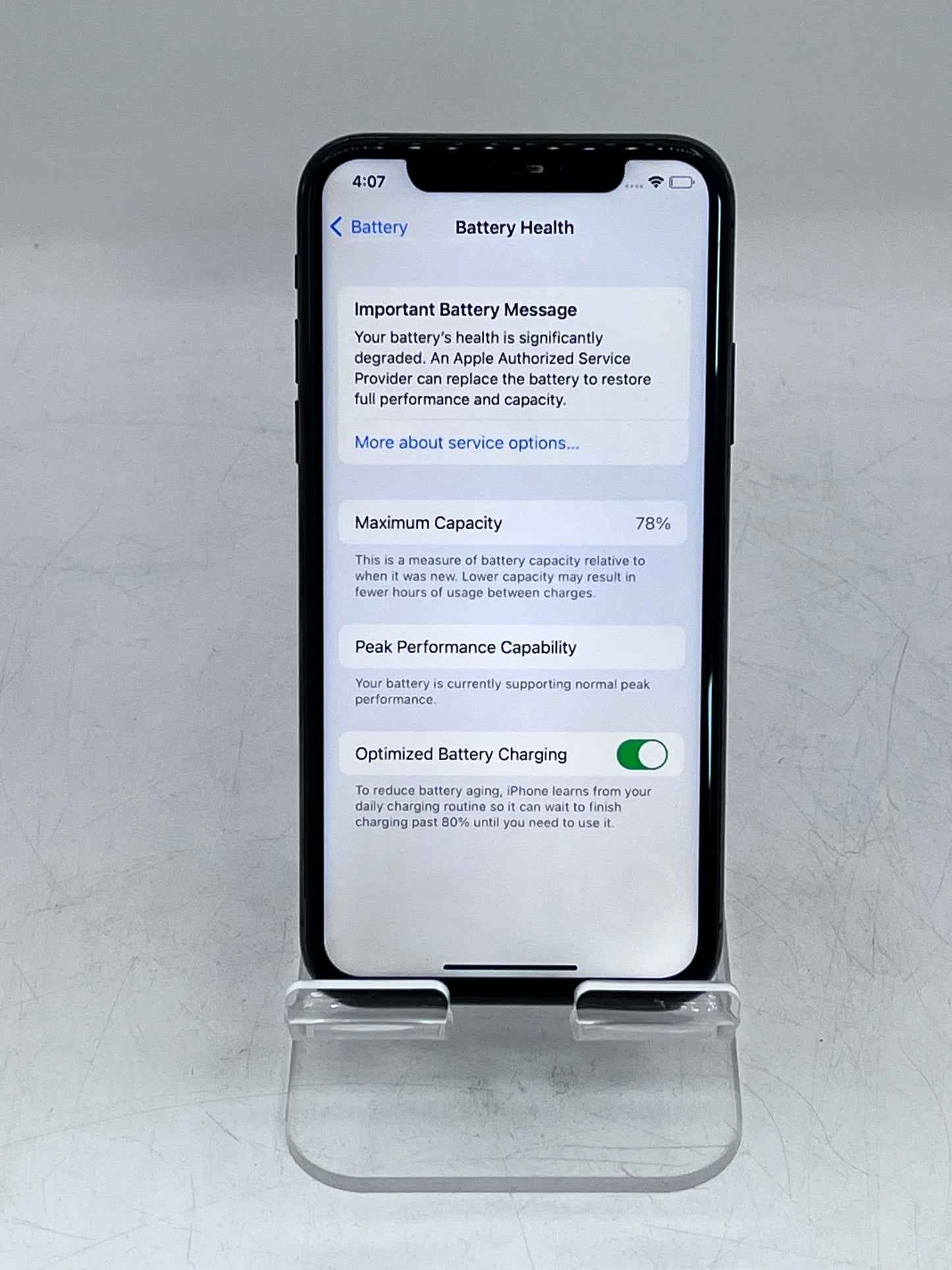 Apple iPhone X - 64 GB - Space Gray/ Broken Condition